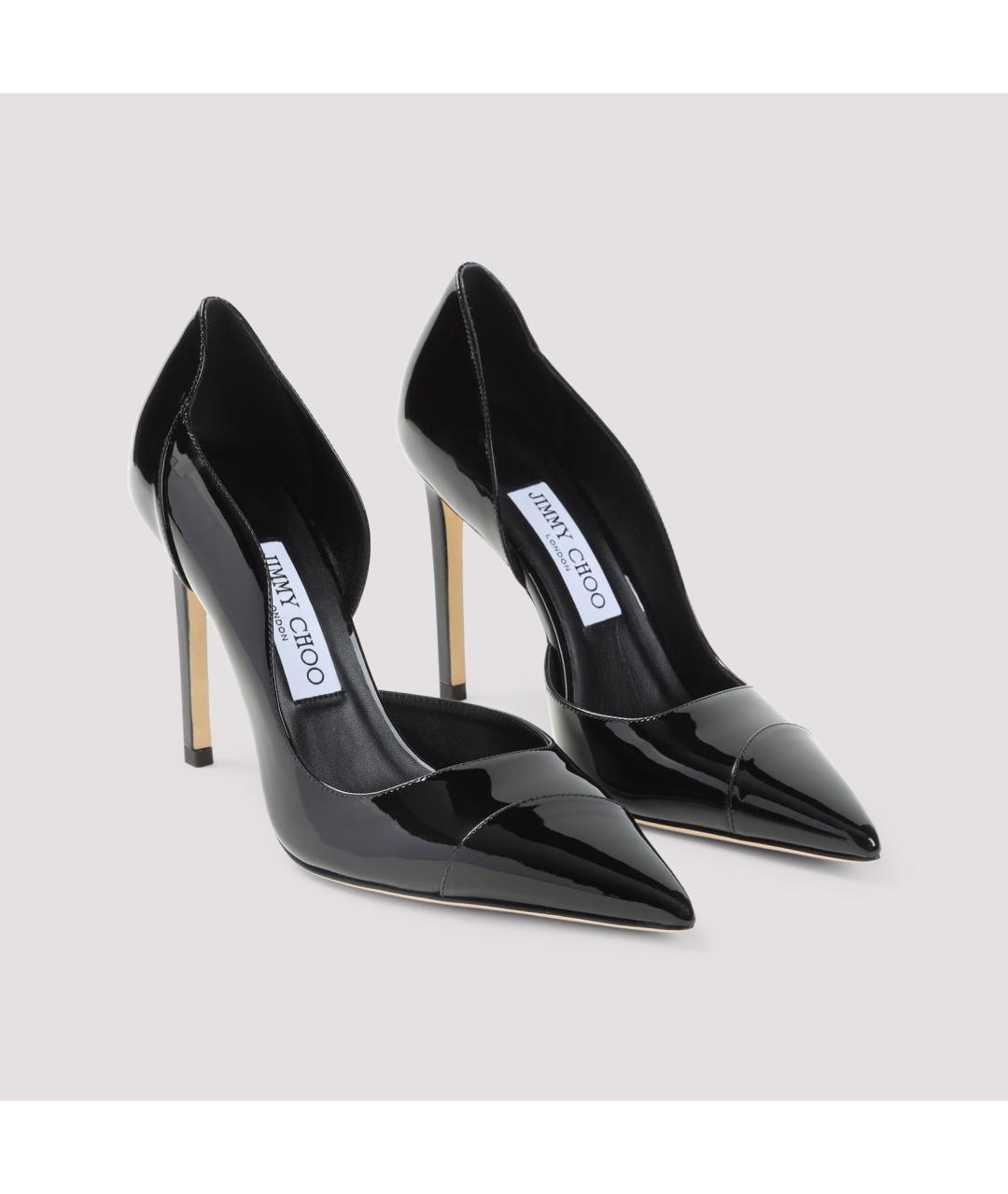 JIMMY CHOO Черные кожаные туфли, фото 3