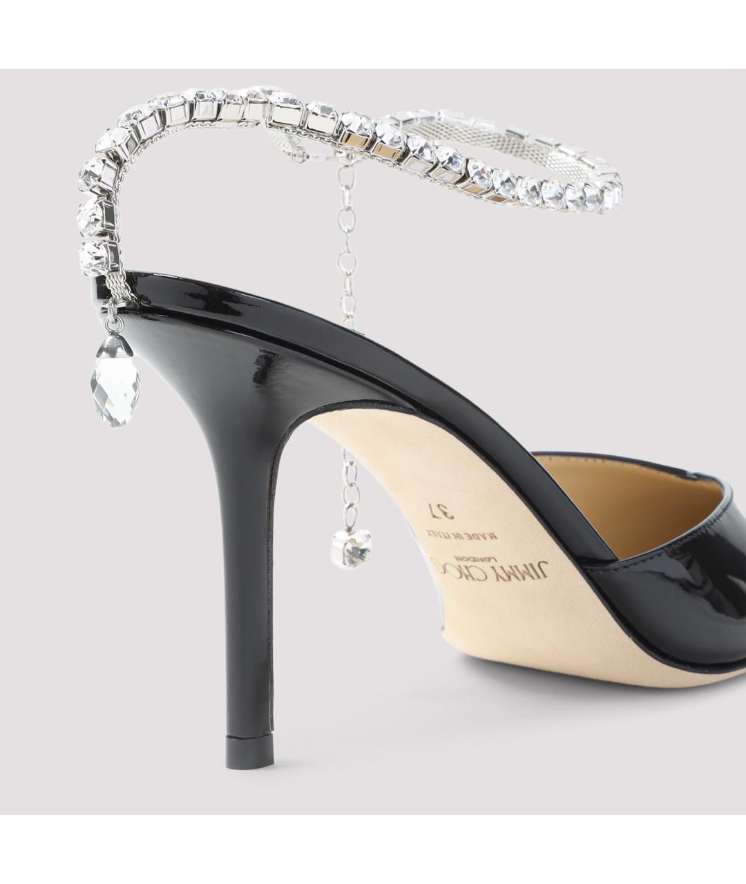 JIMMY CHOO Черные кожаные туфли, фото 5