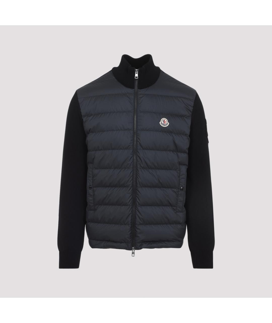 MONCLER Черная хлопковая куртка, фото 2