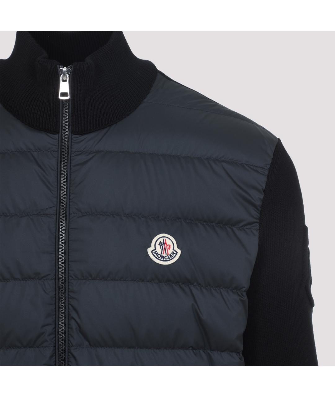 MONCLER Черная хлопковая куртка, фото 5