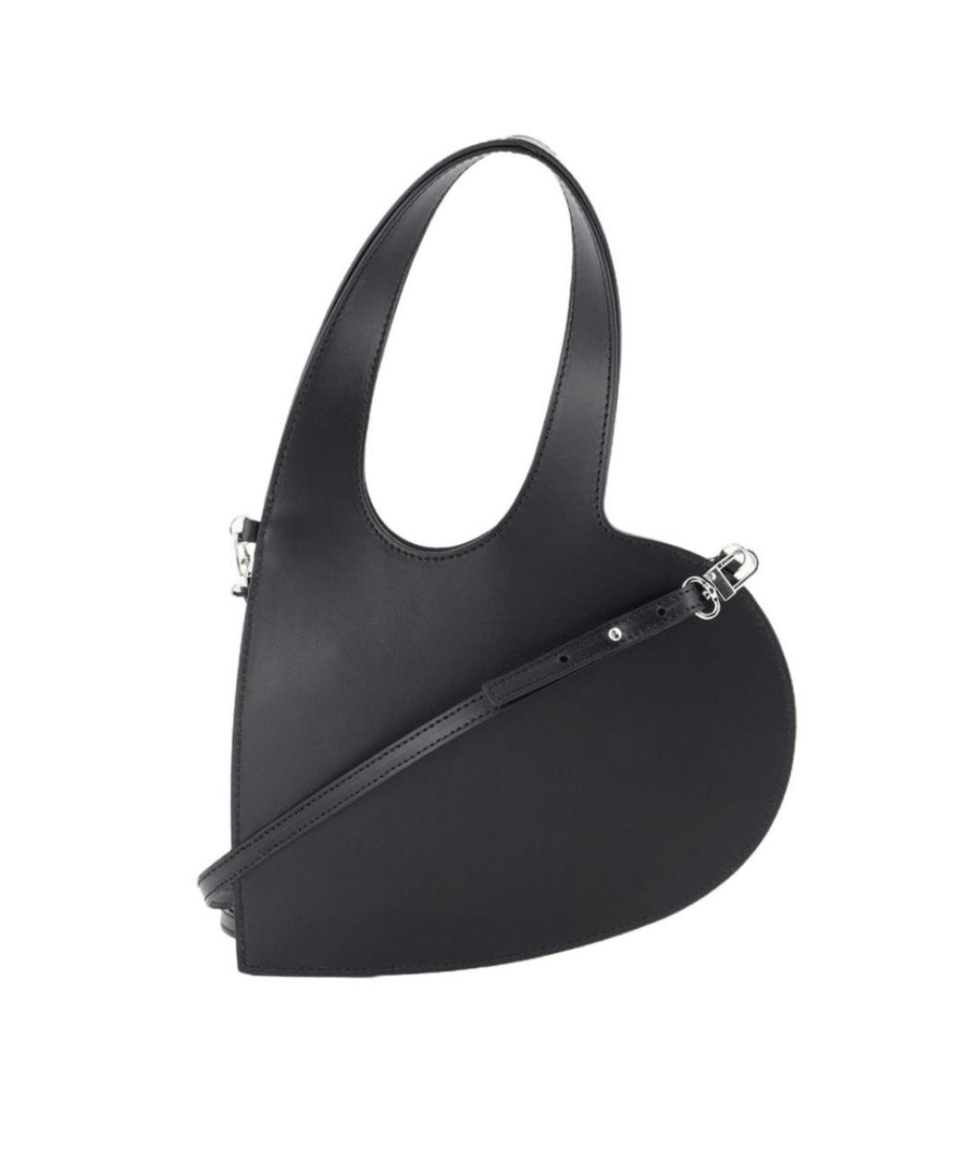 COPERNI Черная кожаная сумка с короткими ручками, фото 3