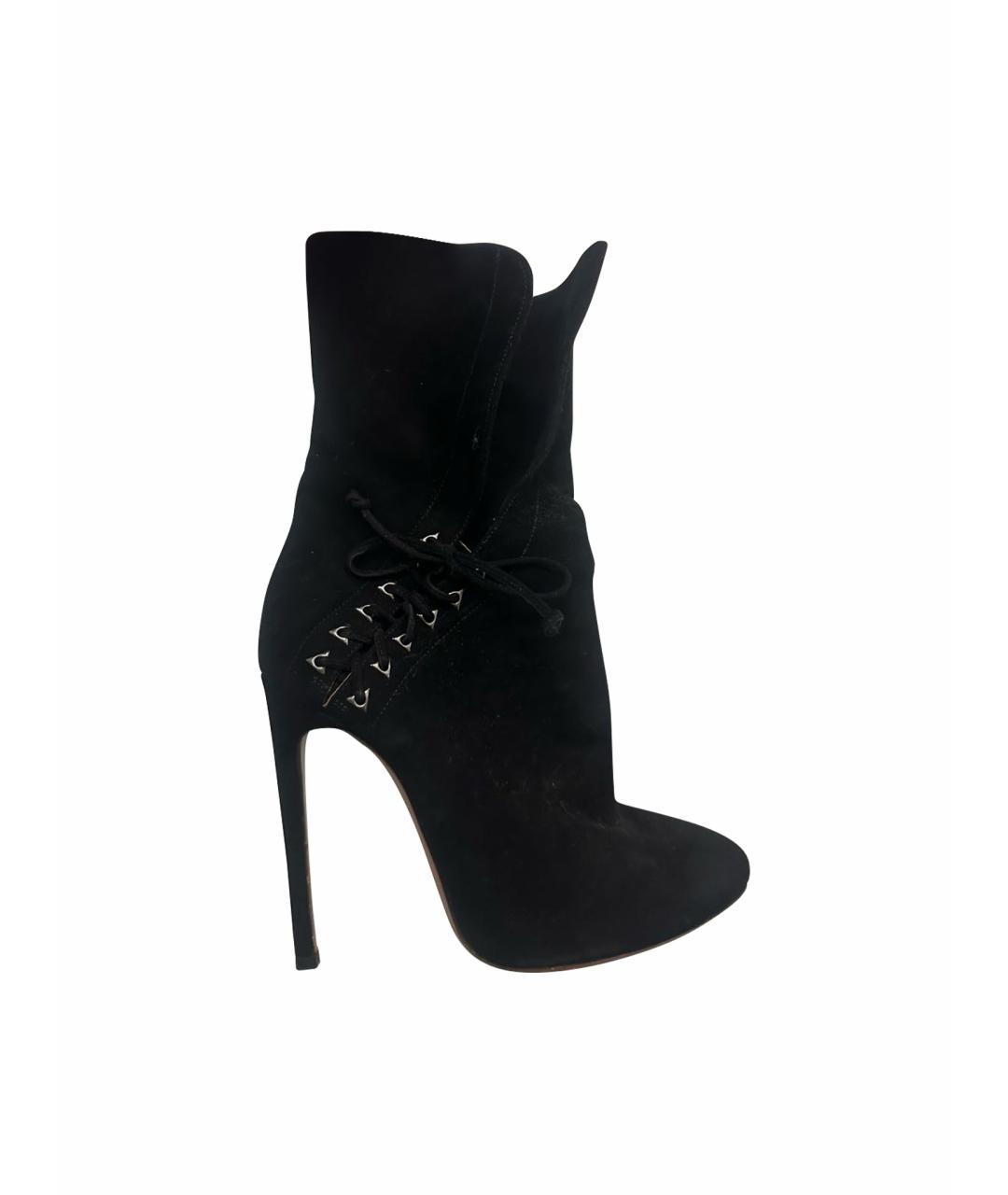 ALAIA Черные замшевые ботильоны, фото 1
