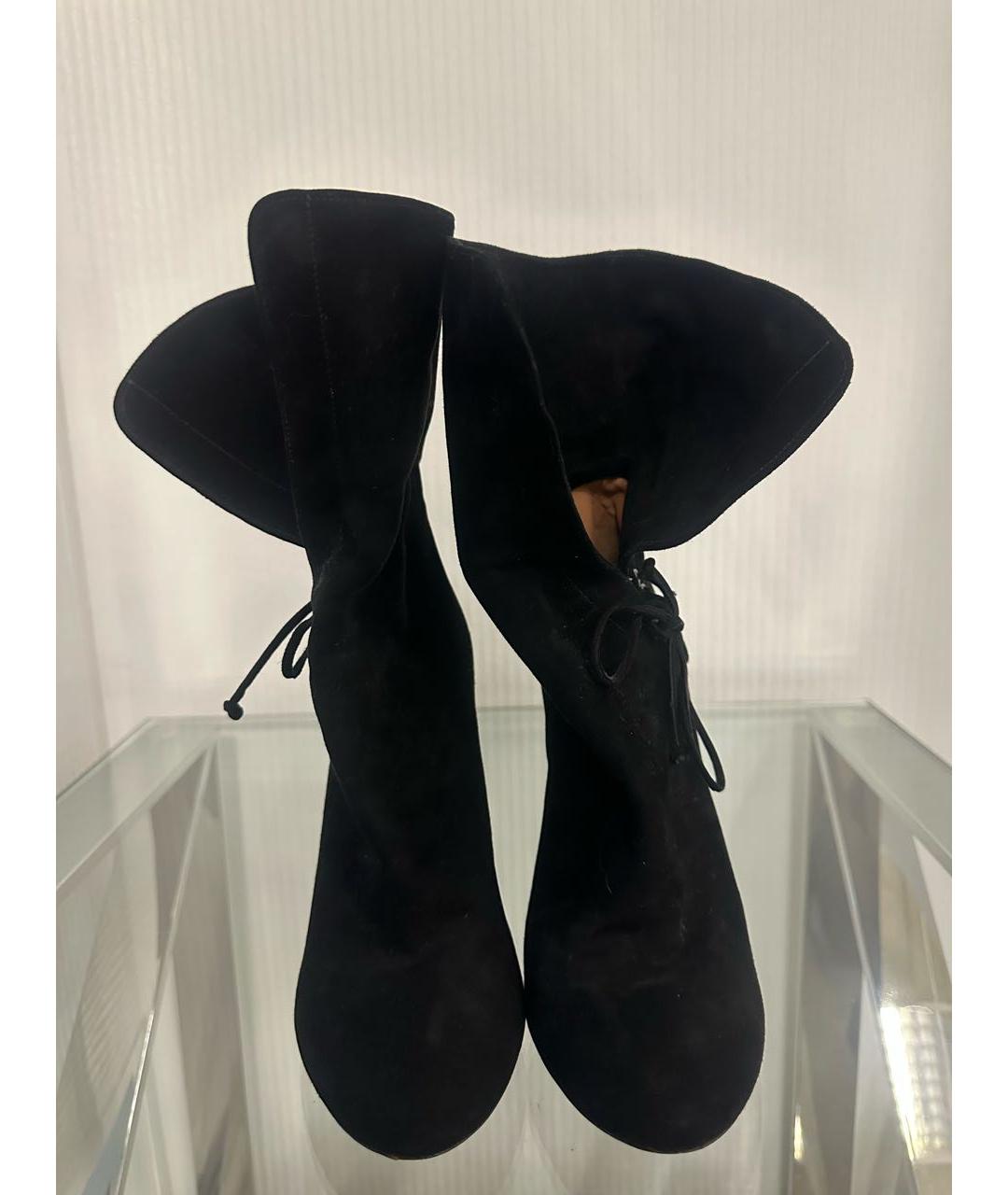 ALAIA Черные замшевые ботильоны, фото 4
