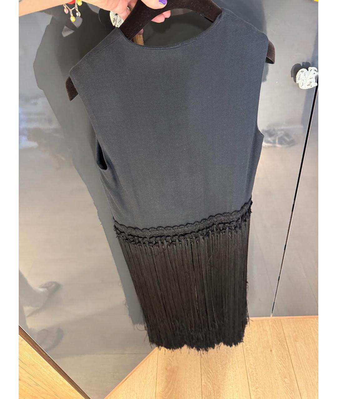 MAISON MARGIELA Черный хлопковый жилет, фото 2