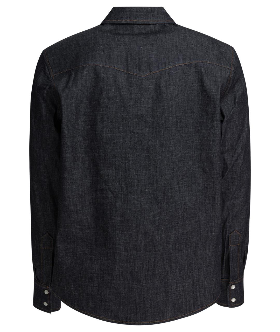 A.P.C. Синяя хлопковая кэжуал рубашка, фото 2