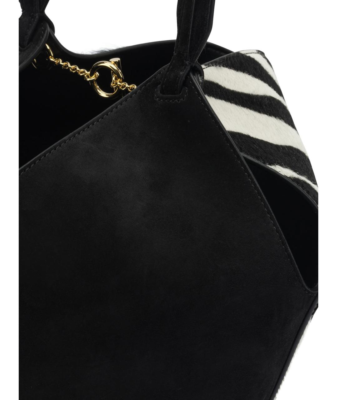 KHAITE Черная замшевая сумка через плечо, фото 4