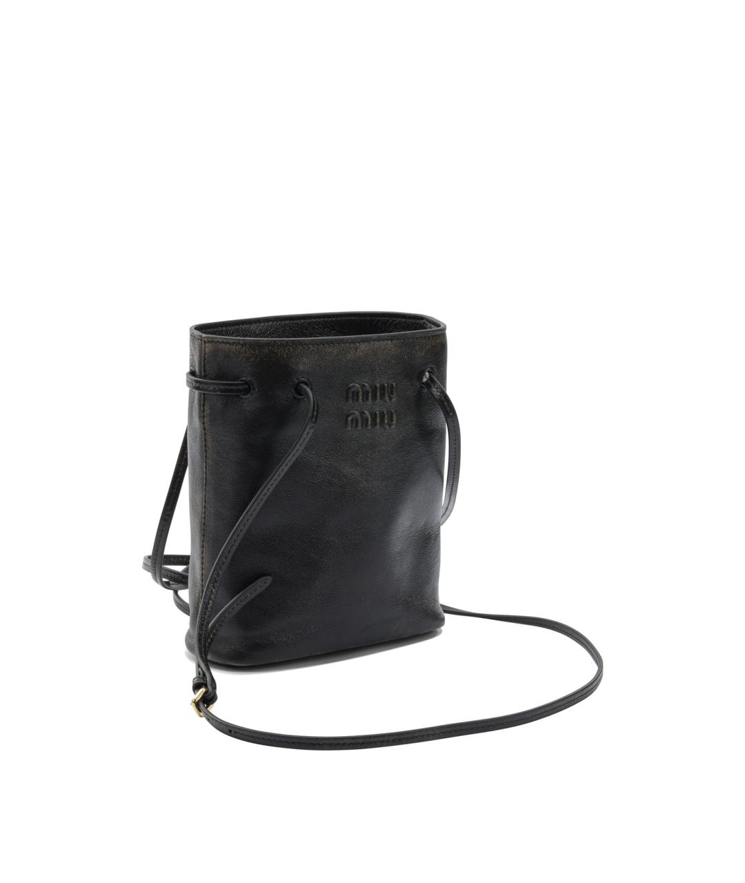 MIU MIU Коричневая кожаная сумка через плечо, фото 2