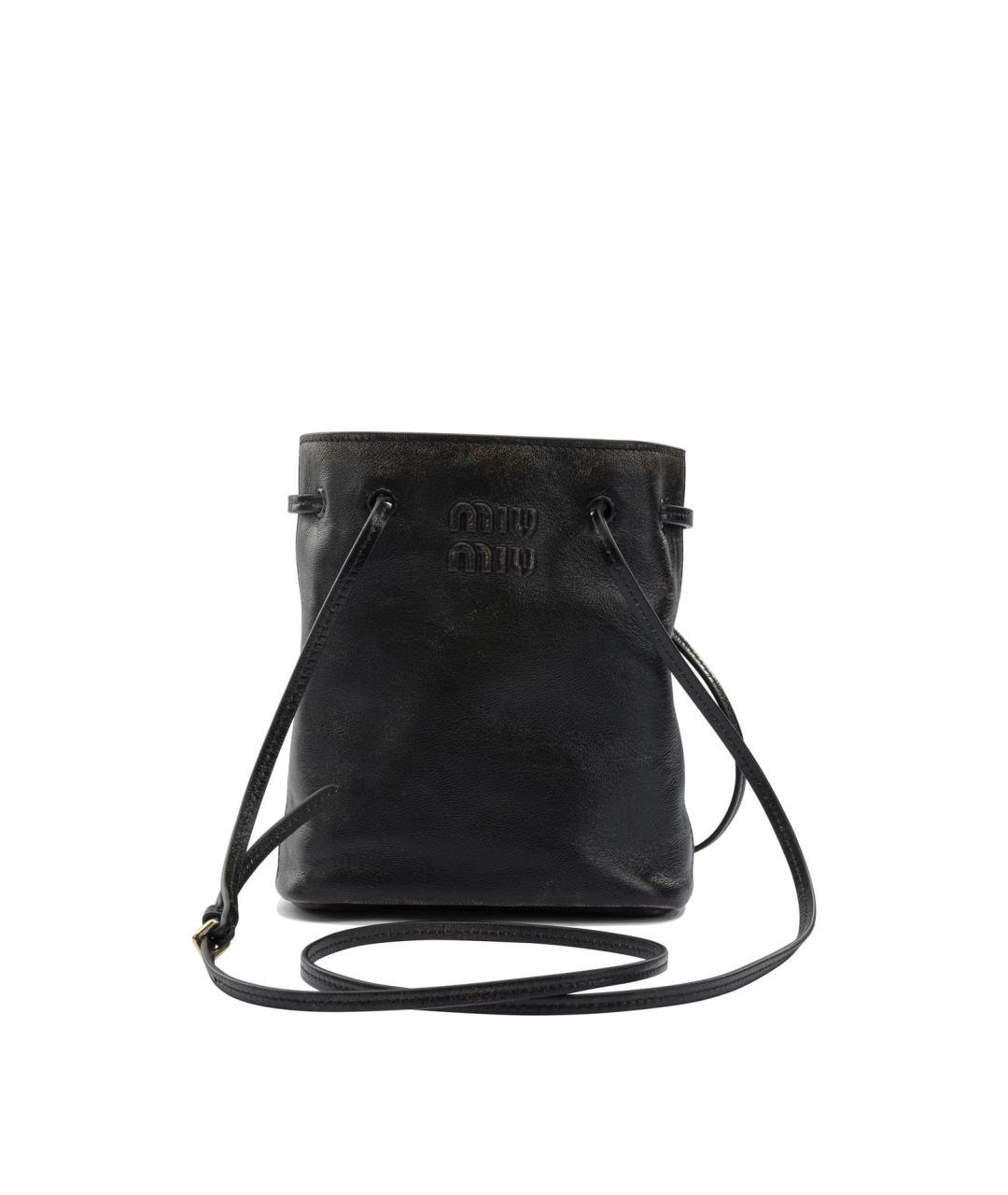 MIU MIU Коричневая кожаная сумка через плечо, фото 1