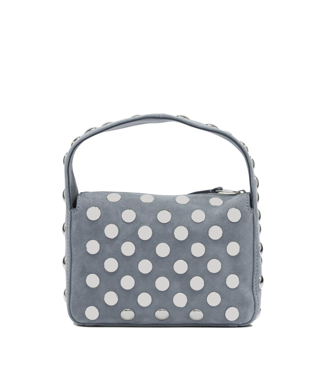 KHAITE Серая замшевая сумка с короткими ручками, фото 3