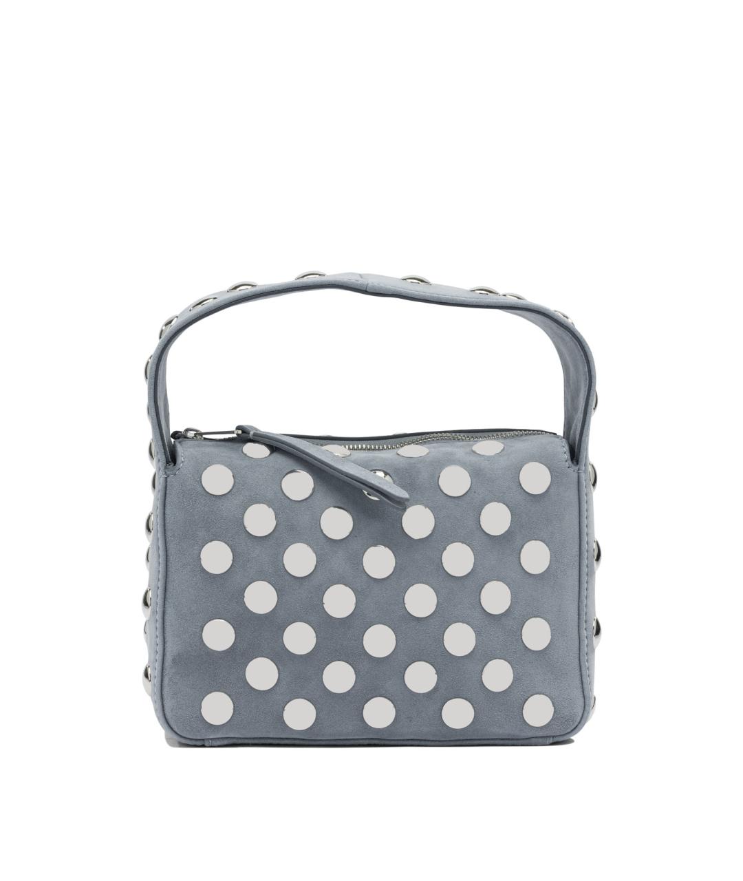 KHAITE Серая замшевая сумка с короткими ручками, фото 1