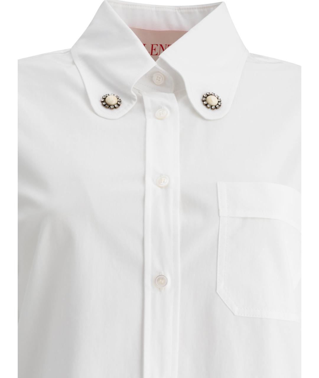 VALENTINO Белая хлопковая рубашка, фото 3