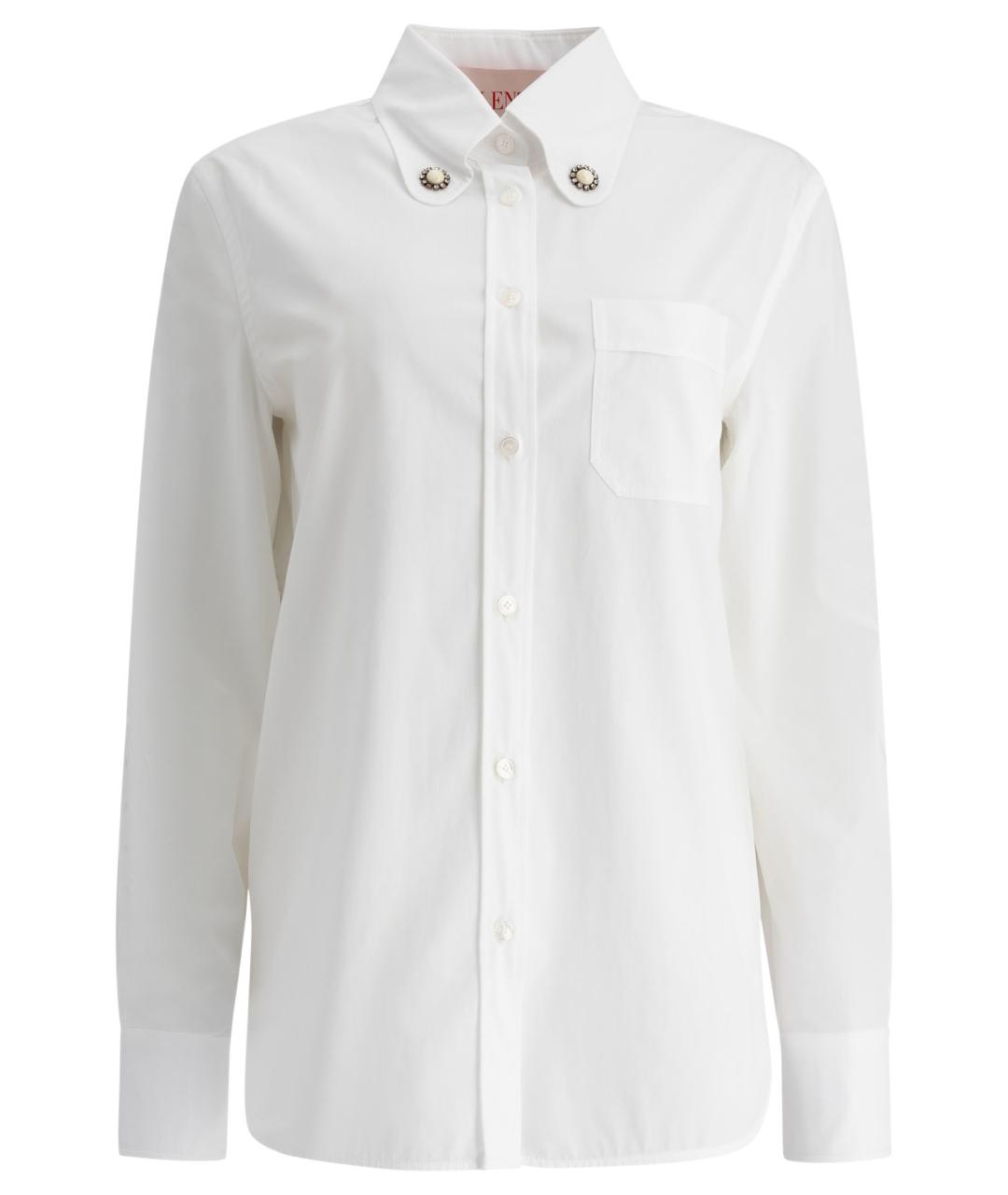 VALENTINO Белая хлопковая рубашка, фото 1