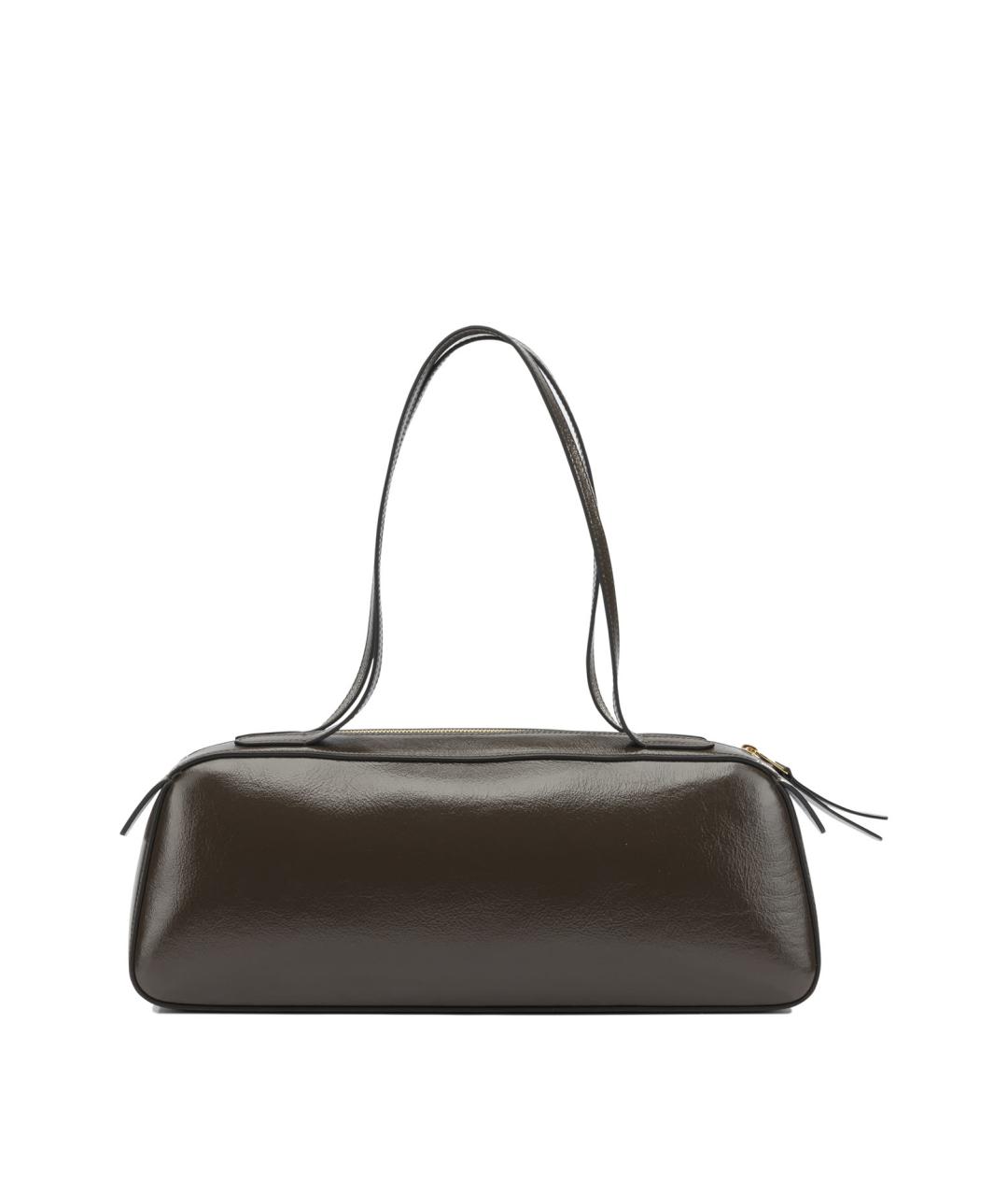 KHAITE Коричневая кожаная сумка через плечо, фото 3