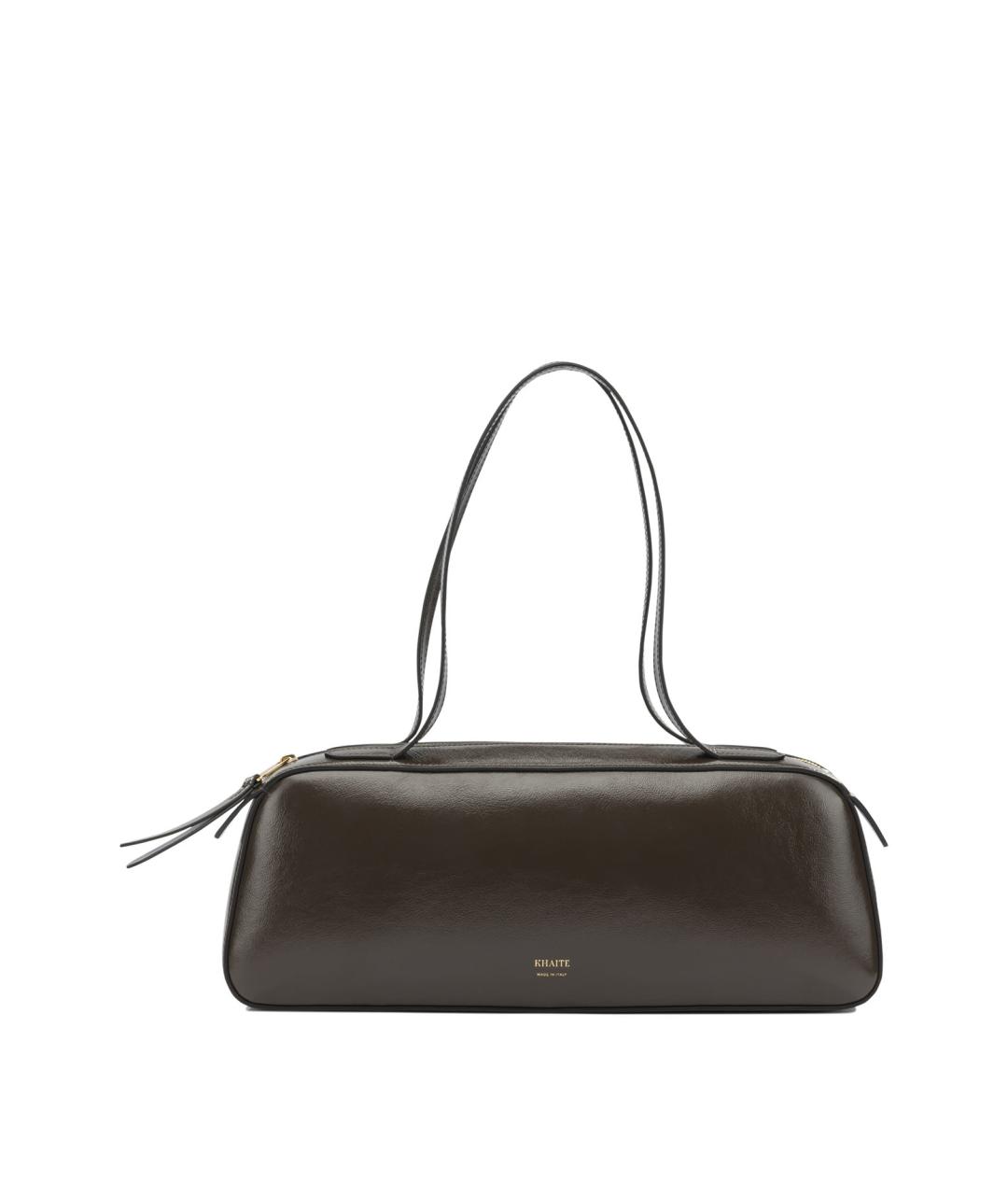 KHAITE Коричневая кожаная сумка через плечо, фото 1
