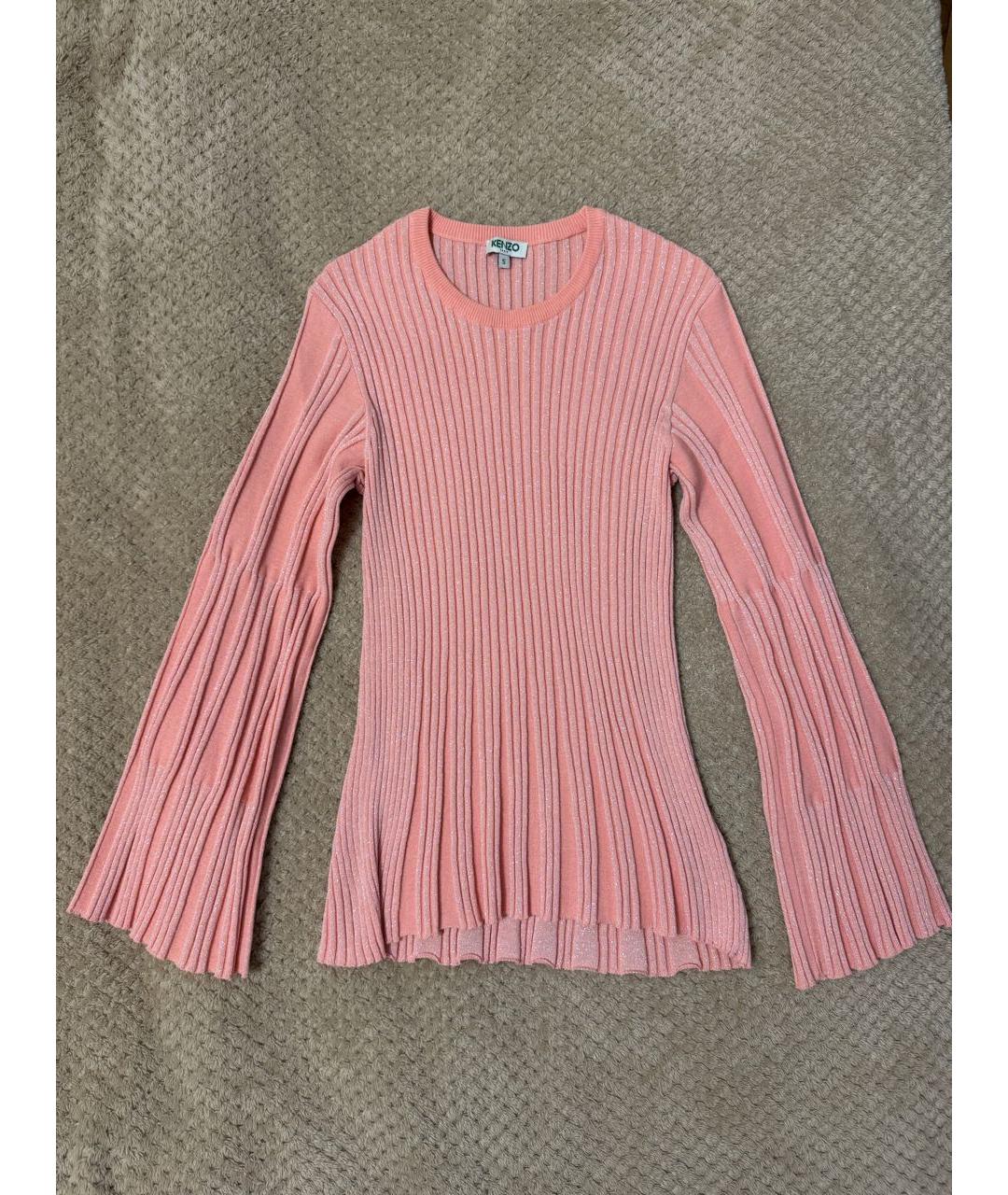 KENZO Коралловый хлопковый джемпер / свитер, фото 8