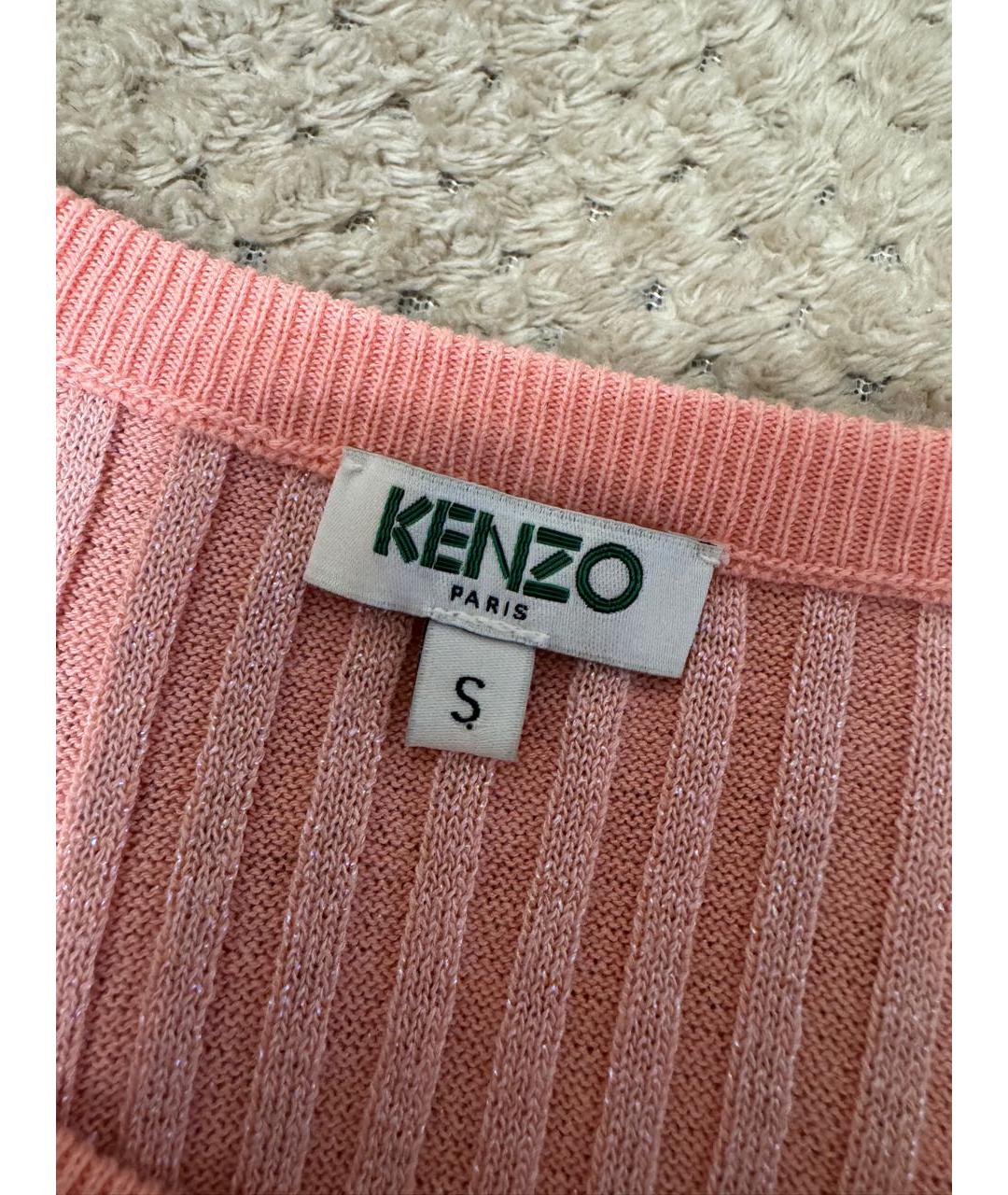 KENZO Коралловый хлопковый джемпер / свитер, фото 5