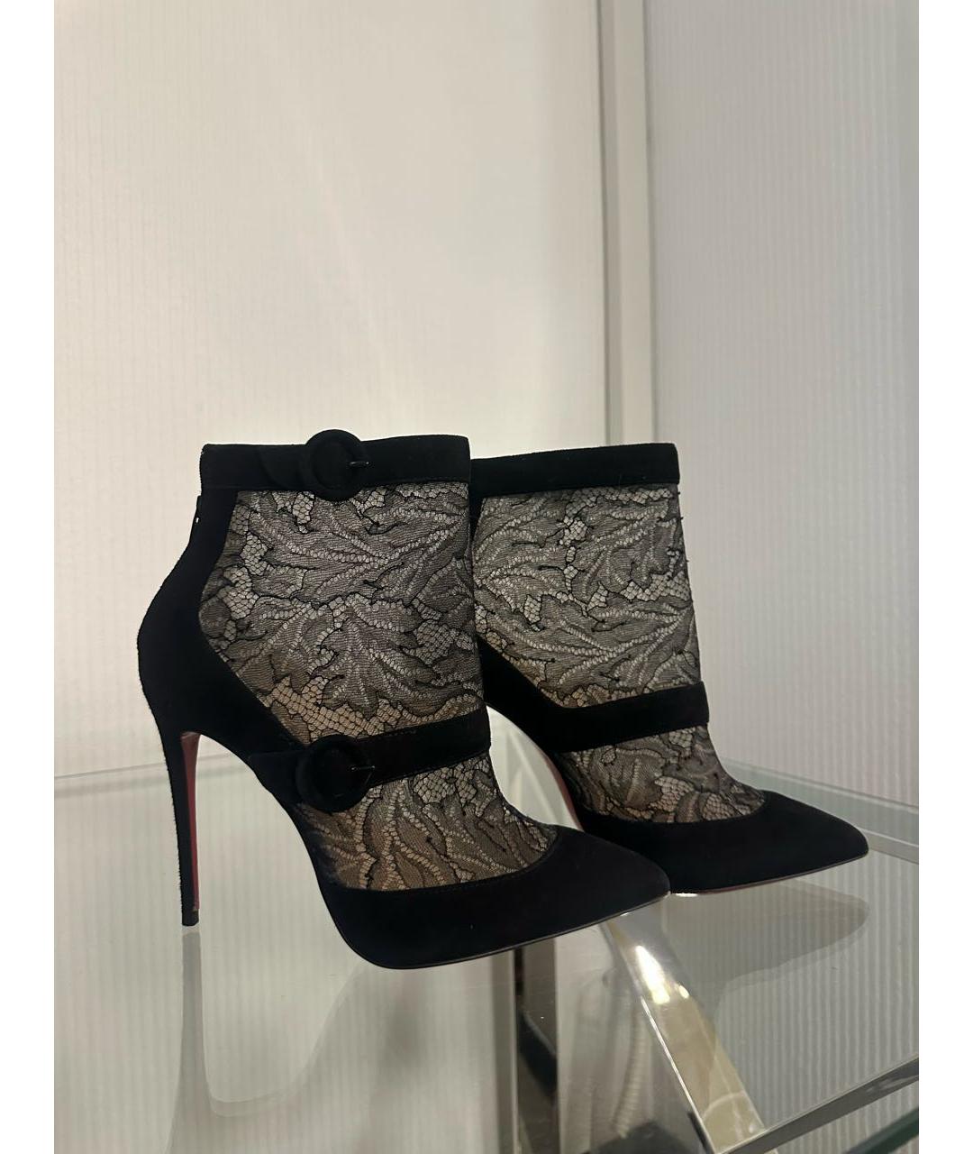 CHRISTIAN LOUBOUTIN Мульти текстильные ботильоны, фото 6