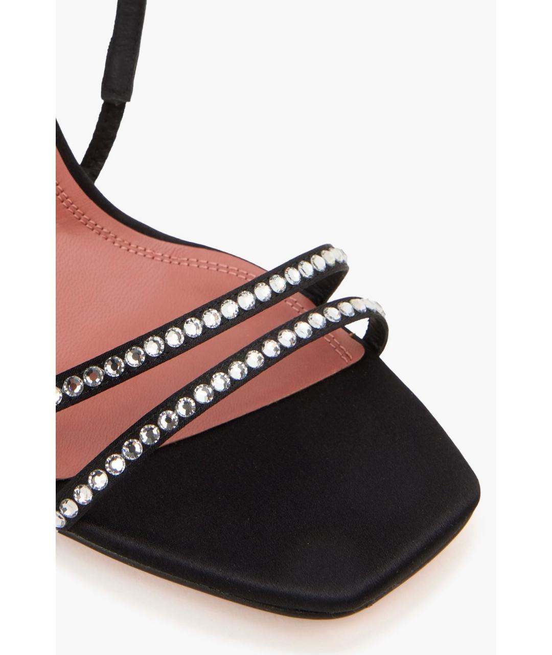 Amina Muaddi Черные мюли, фото 3