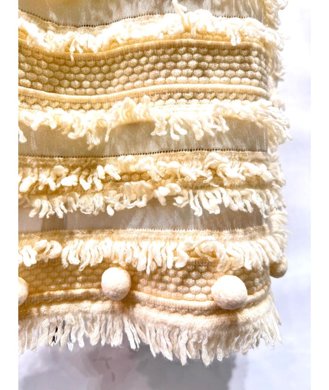 ALEXANDER MCQUEEN Бежевое вискозное коктейльное платье, фото 2