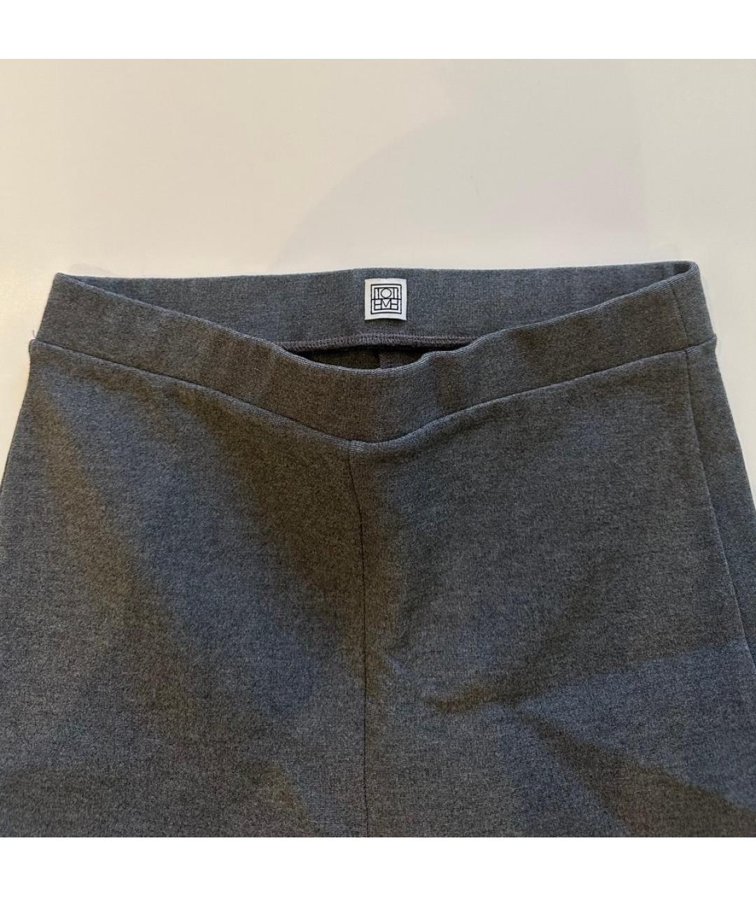 TOTEME Серые вискозные леггинсы и велосипедки, фото 5