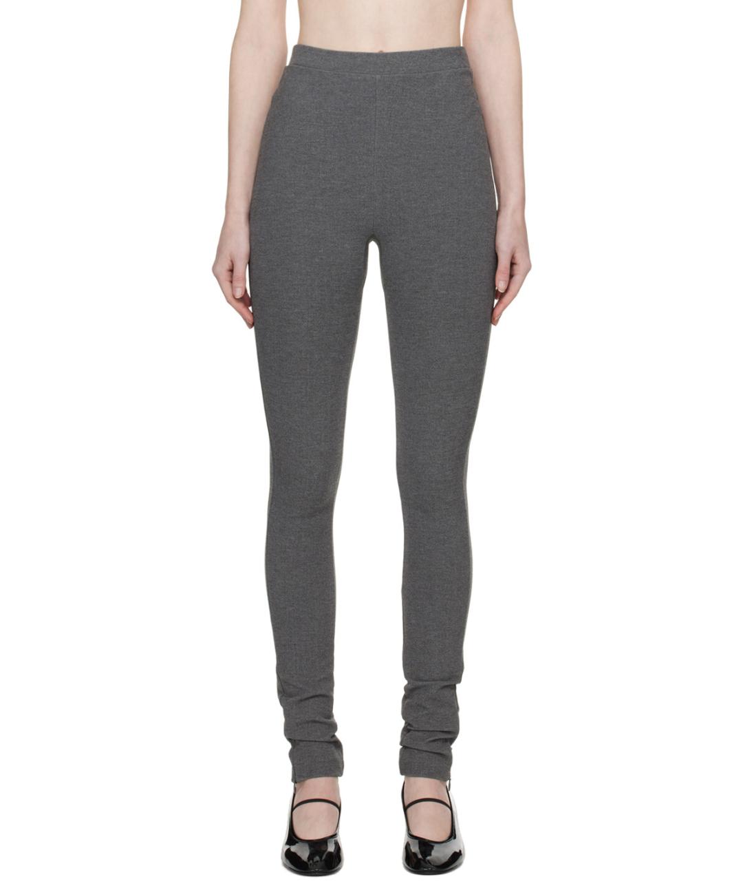 TOTEME Серые вискозные леггинсы и велосипедки, фото 3