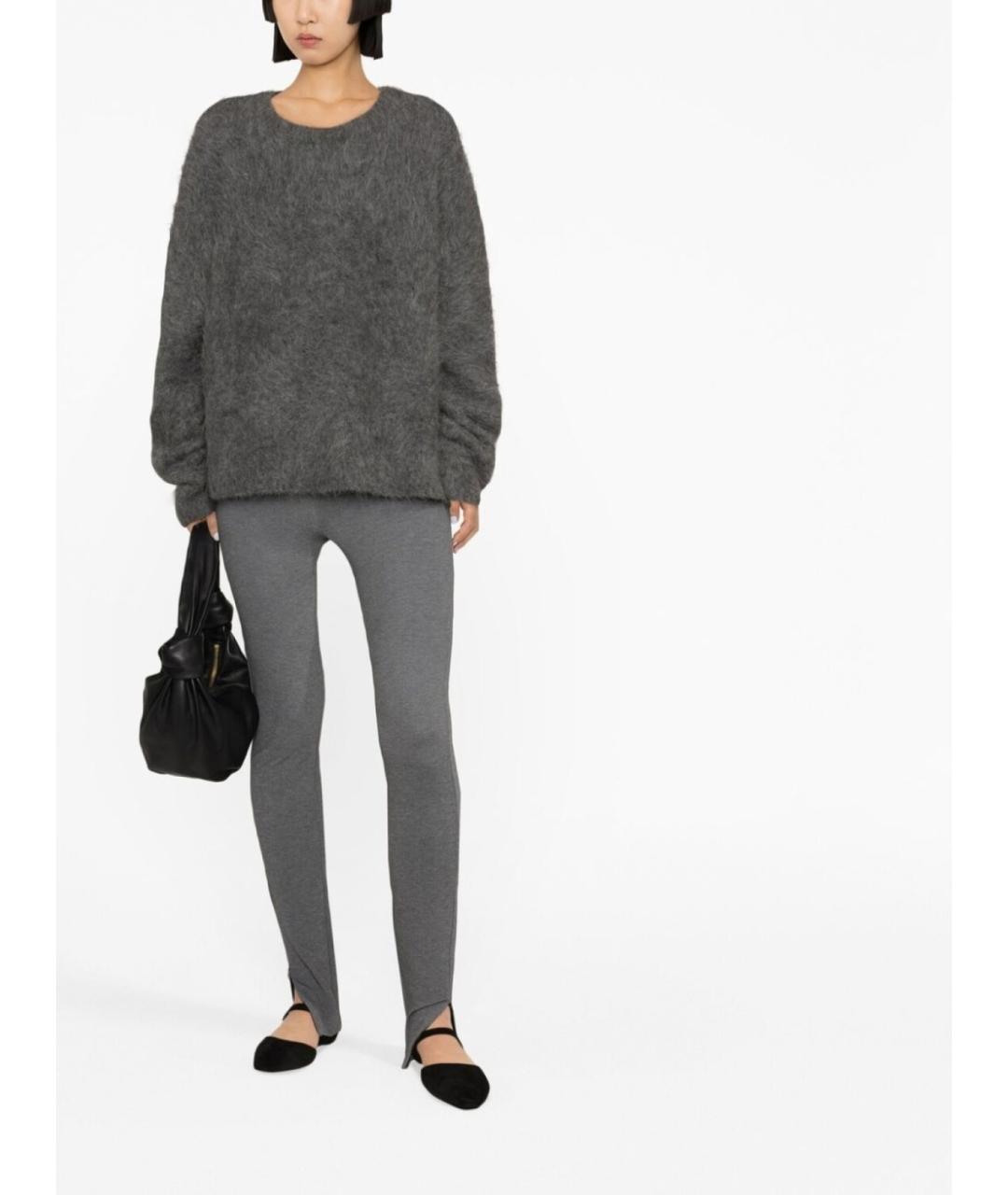 TOTEME Серые вискозные леггинсы и велосипедки, фото 2