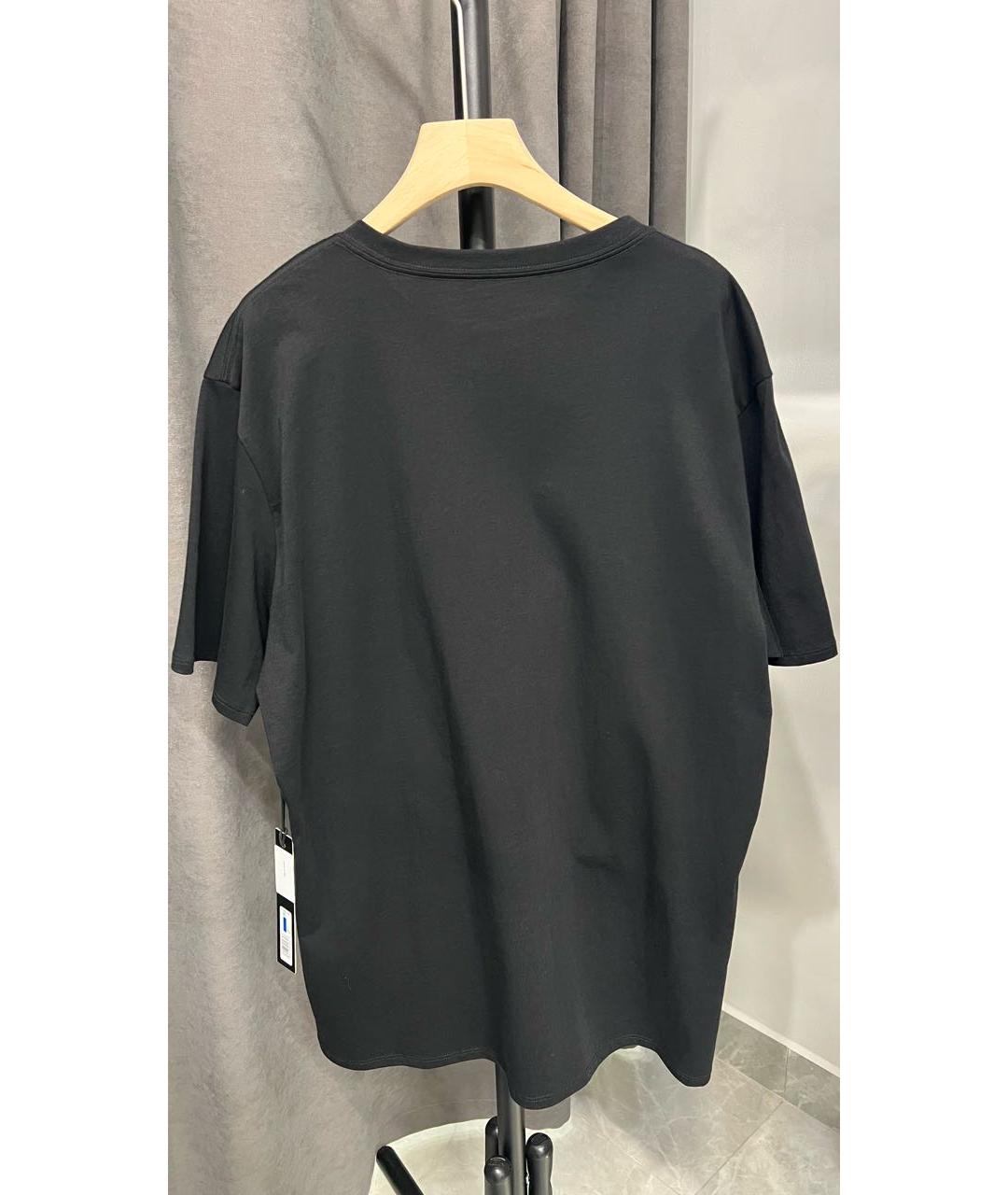 KARL LAGERFELD Черная хлопковая футболка, фото 2