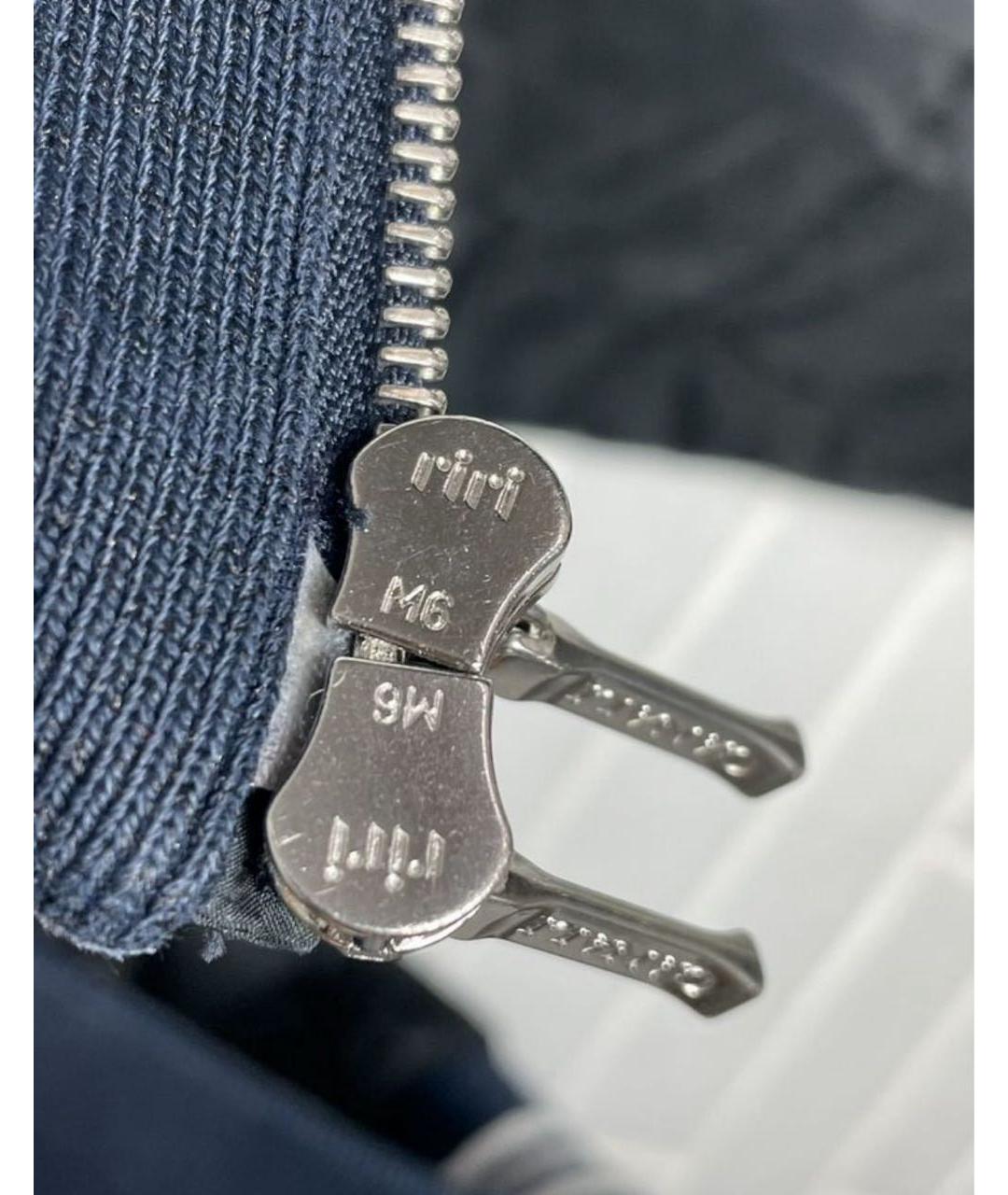 CANALI Темно-синяя полиэстеровая куртка, фото 6