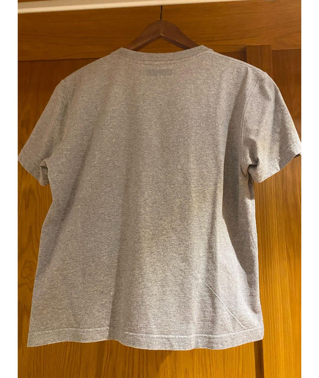 VETEMENTS Серая хлопковая футболка, фото 2