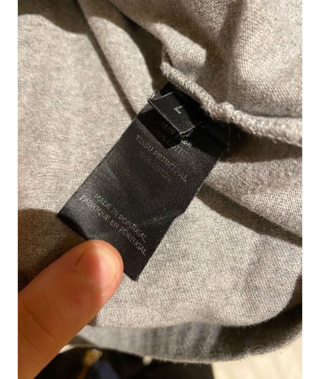 VETEMENTS Серая хлопковая футболка, фото 4