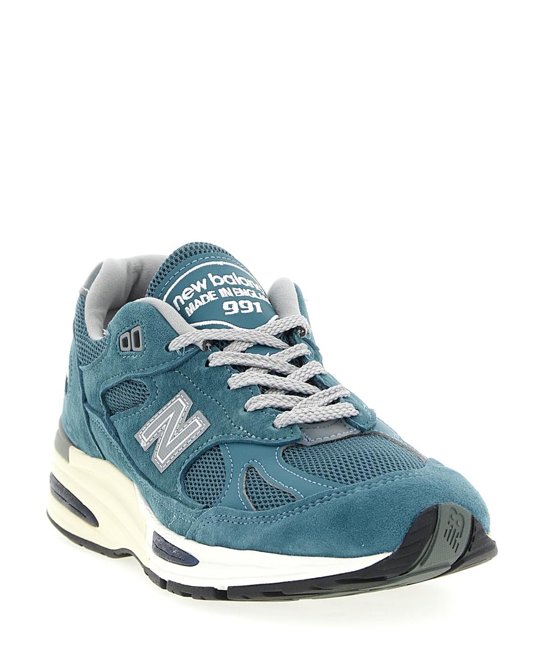 NEW BALANCE Синие замшевые низкие кроссовки / кеды, фото 2