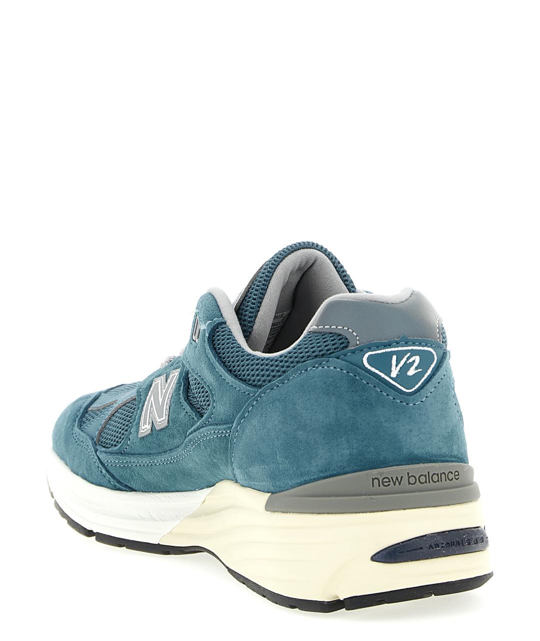 NEW BALANCE Синие замшевые низкие кроссовки / кеды, фото 3