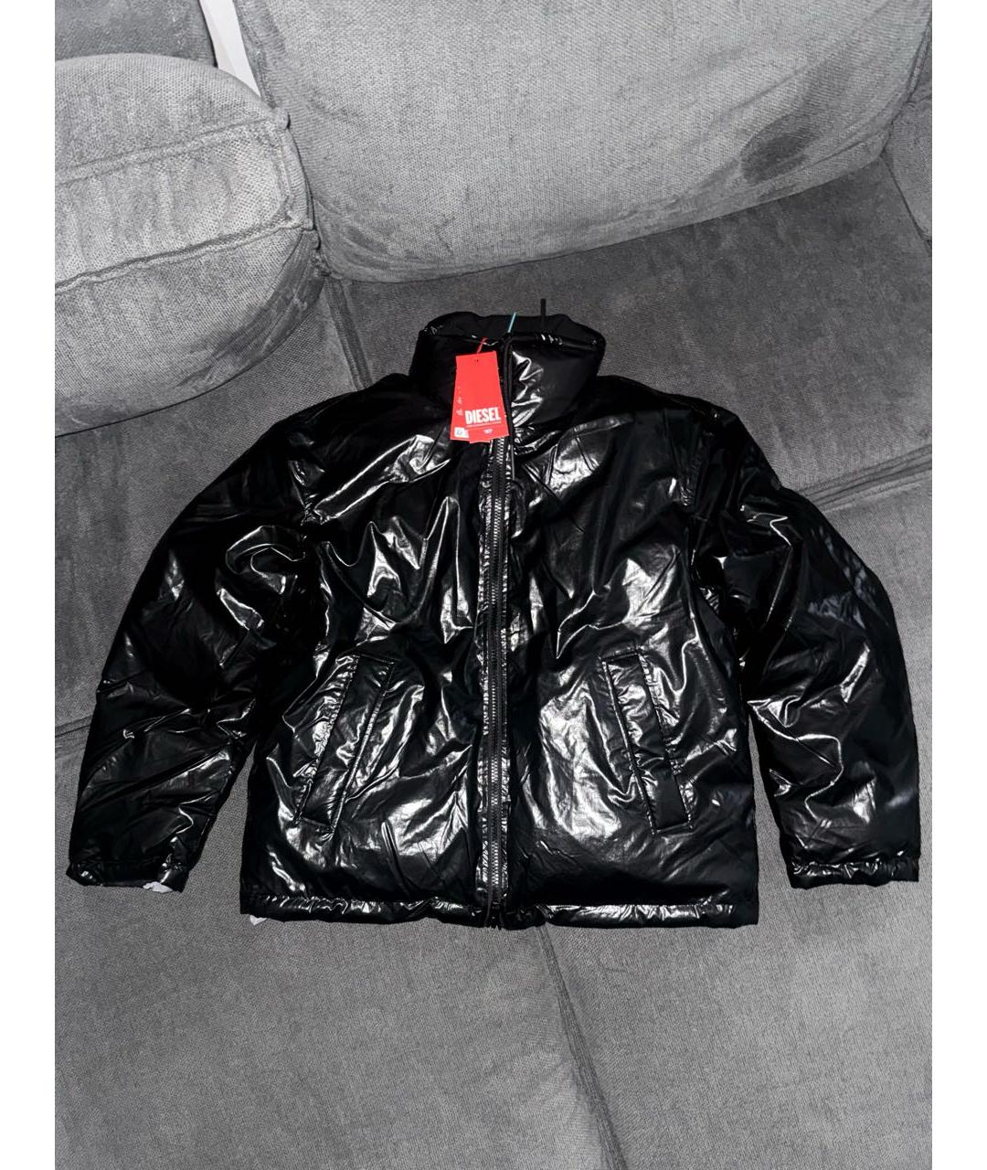 DIESEL Черный пуховик, фото 6