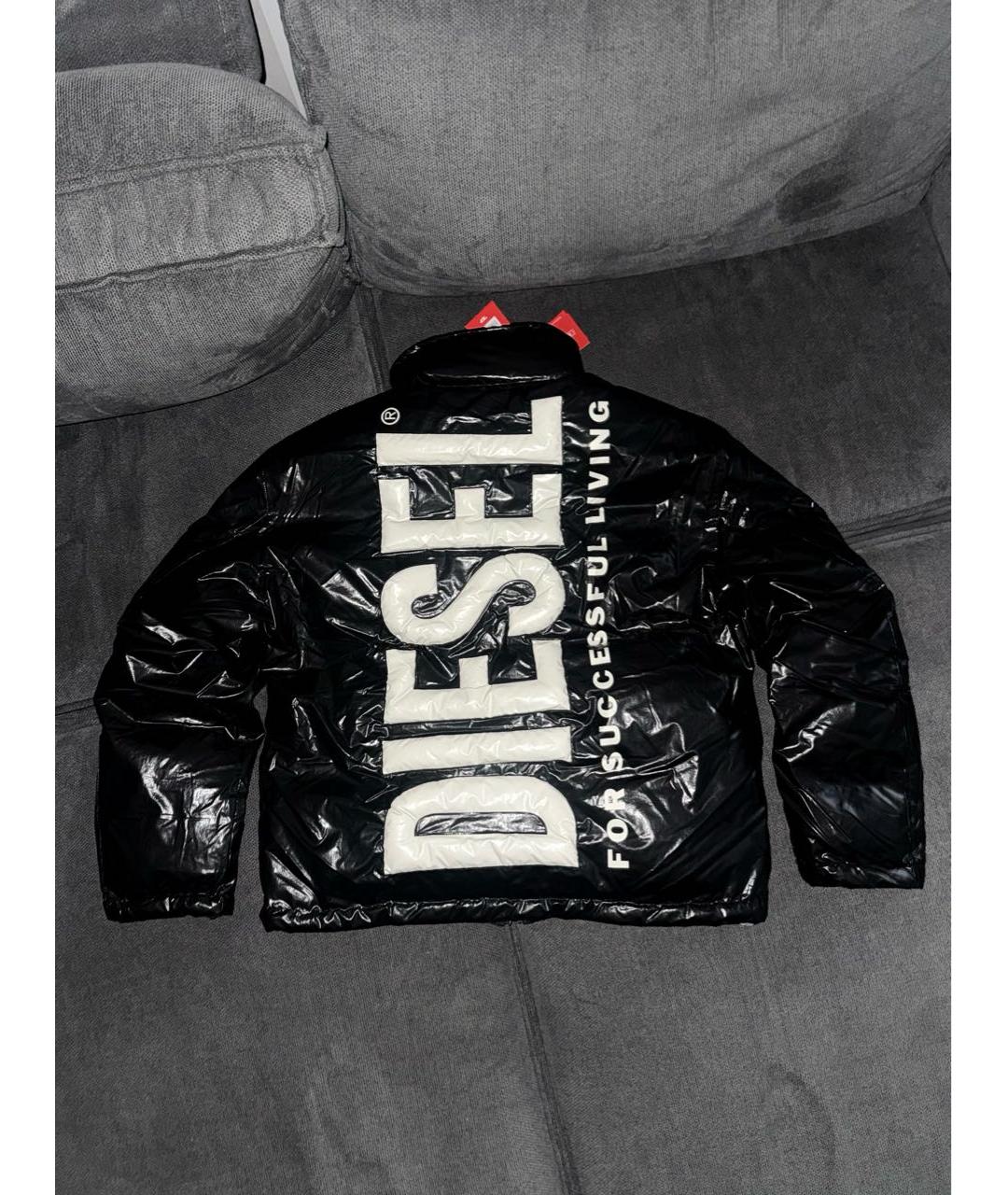 DIESEL Черный пуховик, фото 2