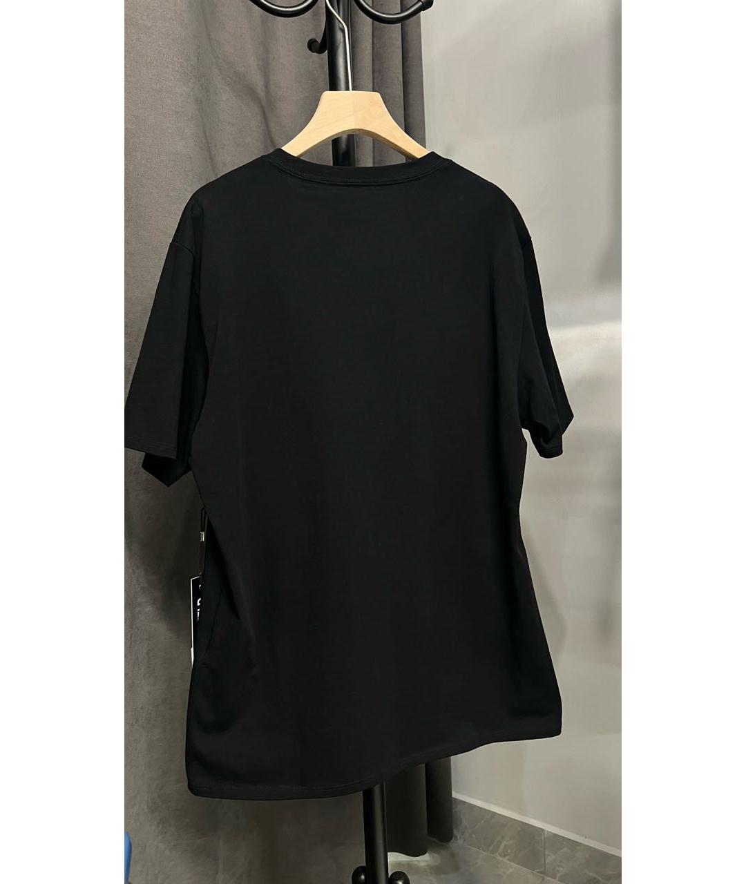 KARL LAGERFELD Черная хлопковая футболка, фото 2