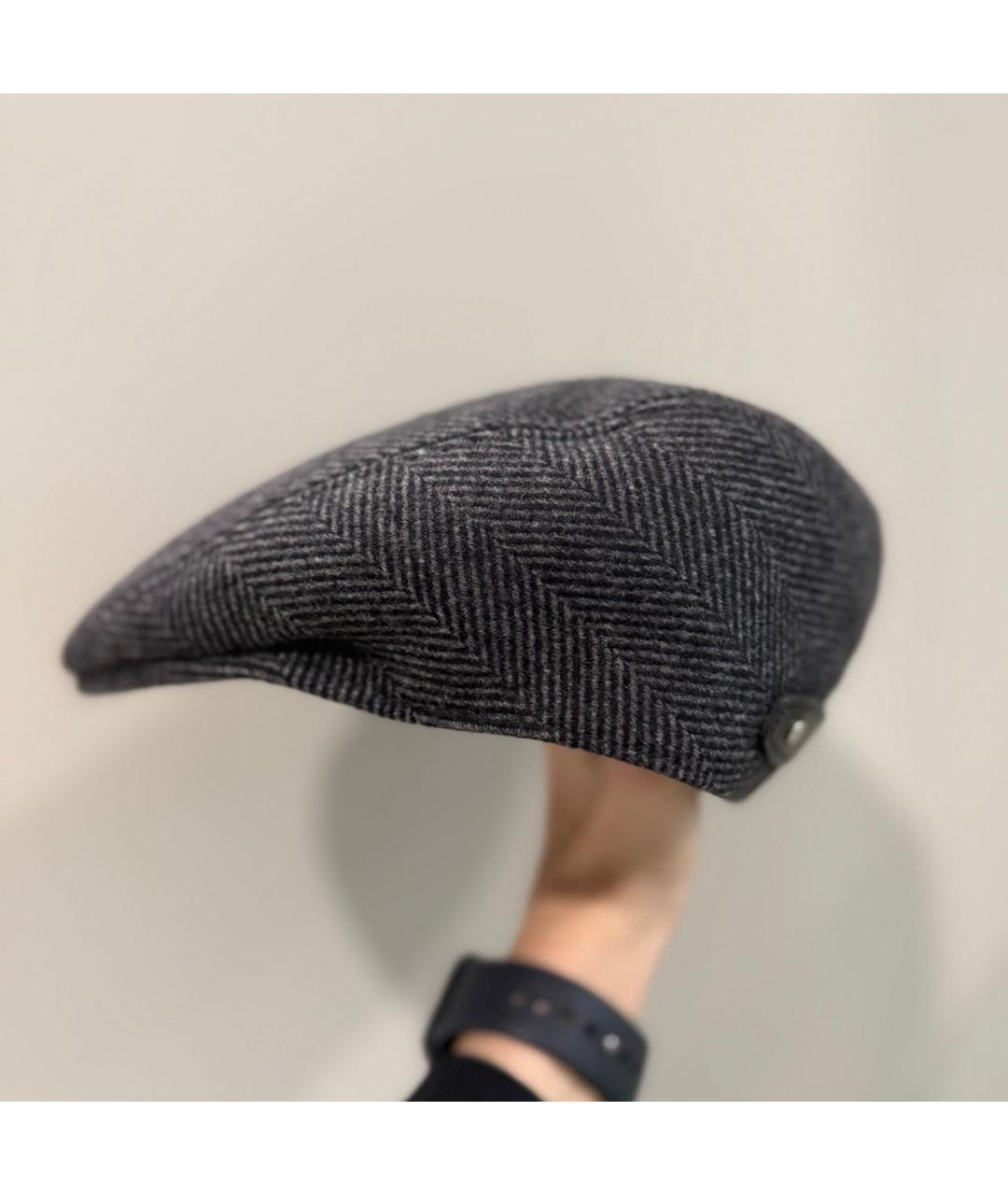 HERMES Серая шерстяная кепка/бейсболка, фото 3