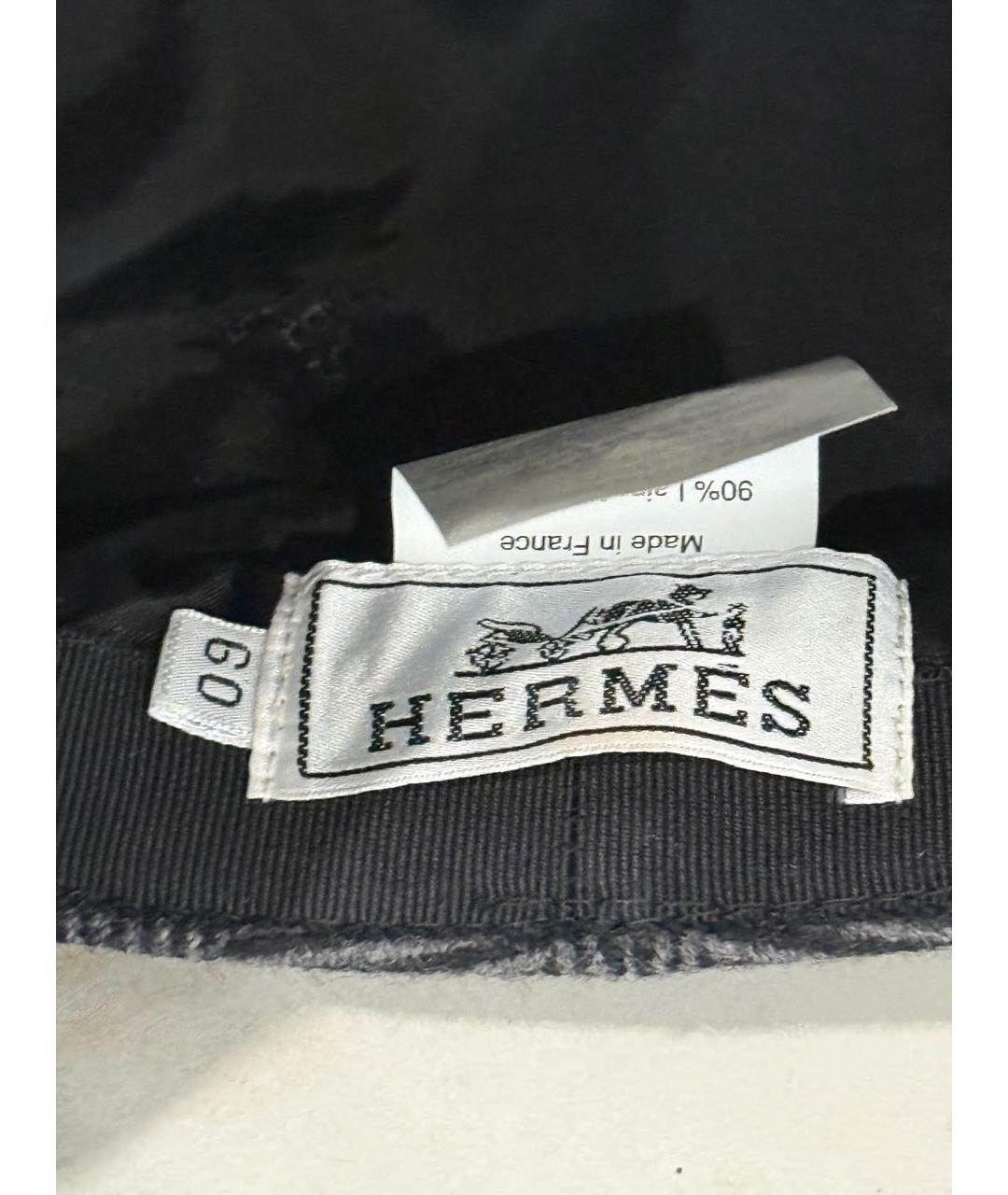 HERMES Серая шерстяная кепка/бейсболка, фото 5