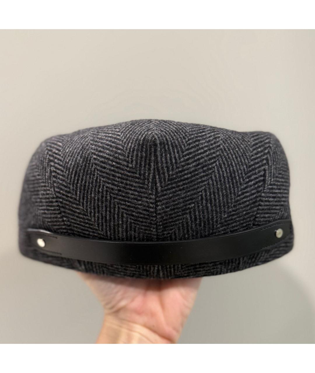 HERMES Серая шерстяная кепка/бейсболка, фото 2