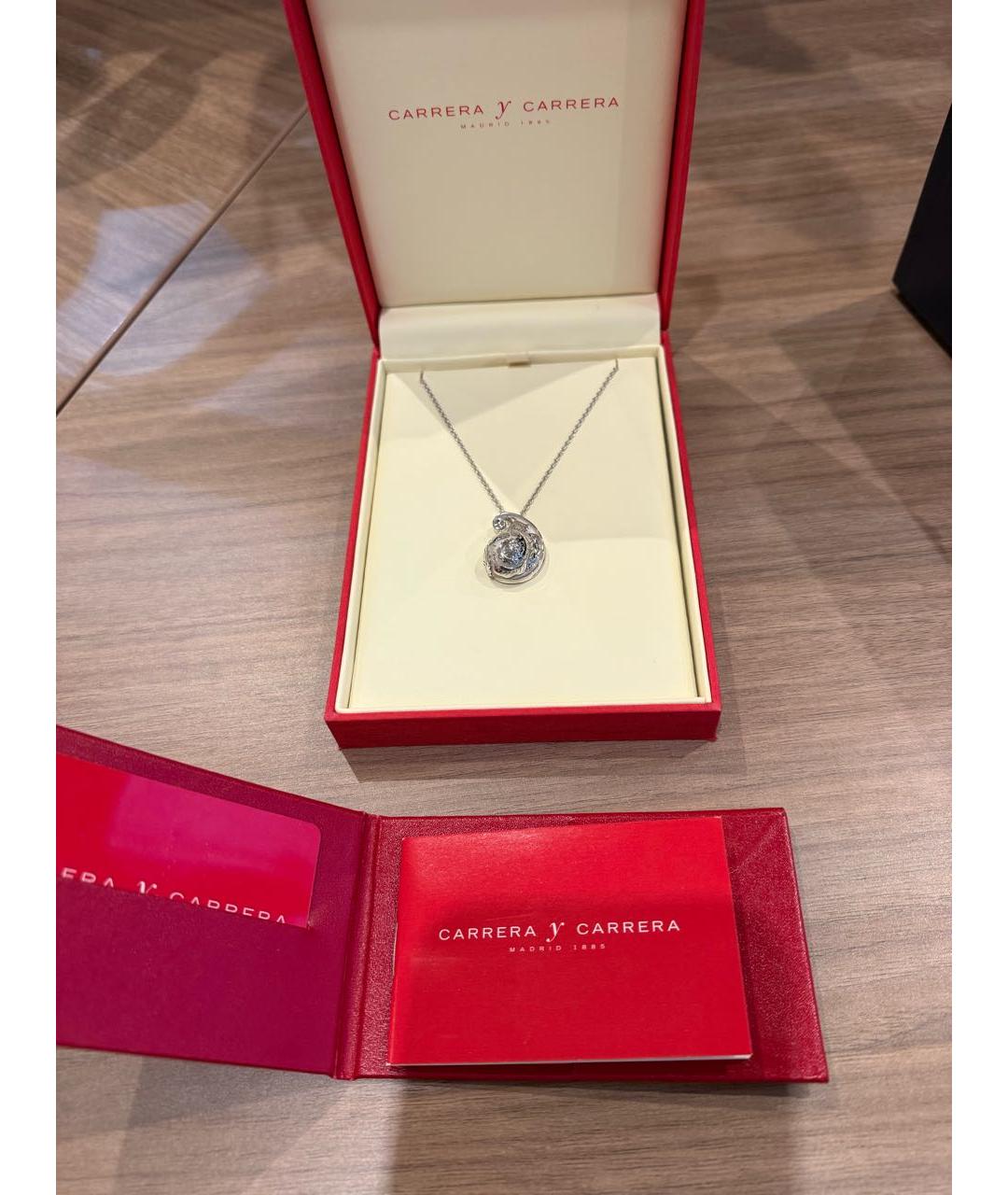 CARRERA Y CARRERA Серебряное колье из белого золота, фото 4