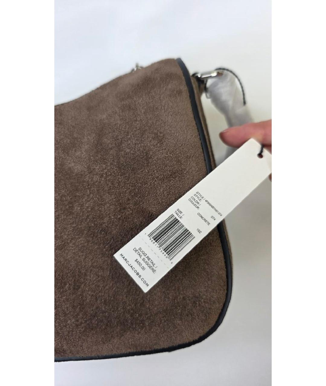 MARC JACOBS Коричневая замшевая сумка через плечо, фото 7