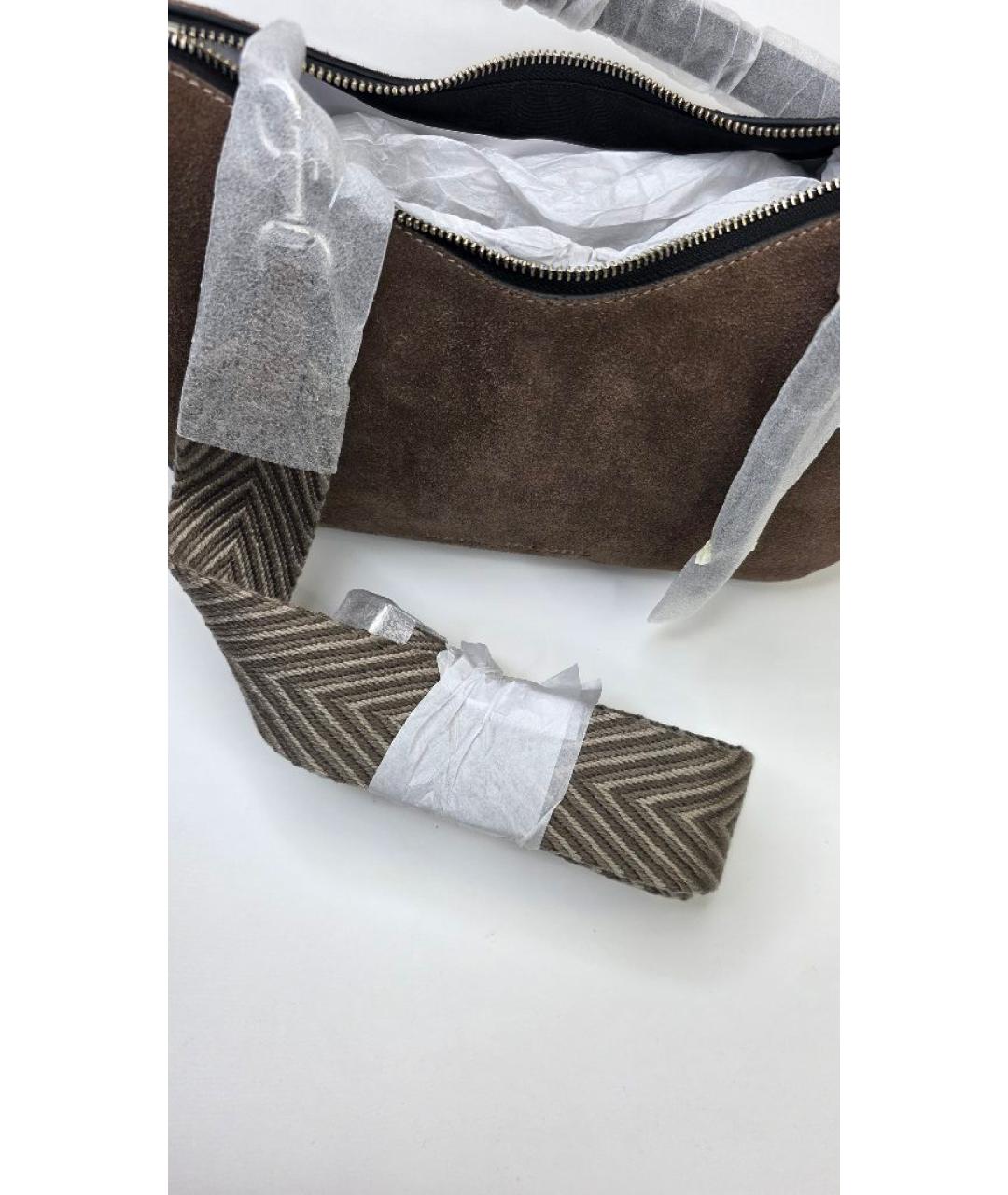 MARC JACOBS Коричневая замшевая сумка через плечо, фото 8