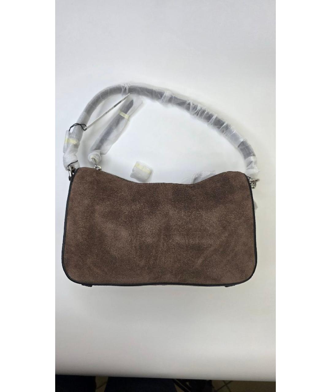 MARC JACOBS Коричневая замшевая сумка через плечо, фото 6