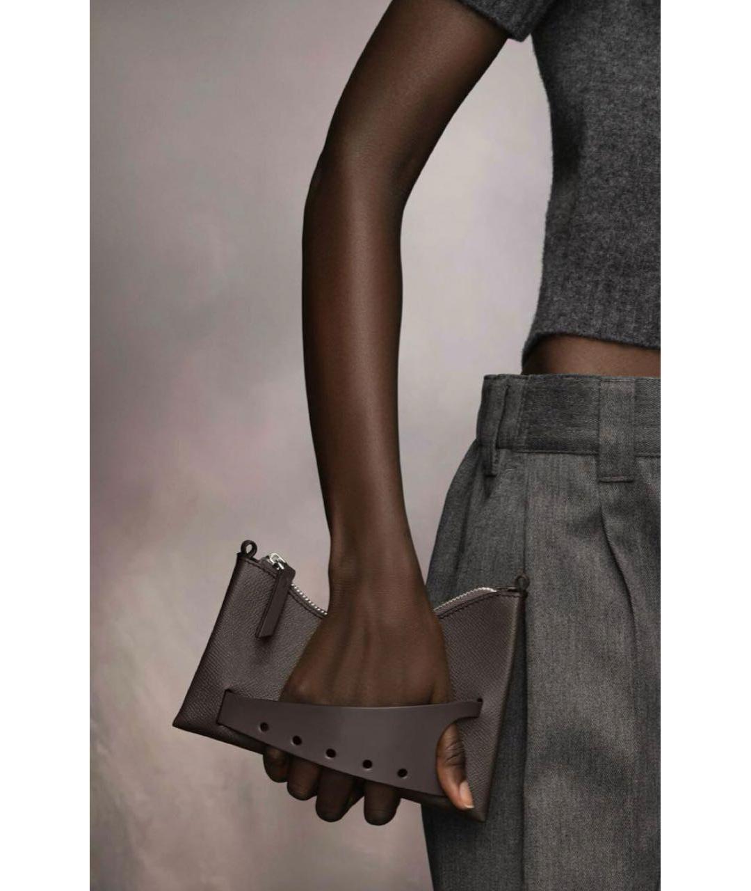 MAISON MARGIELA Коричневая кожаная сумка через плечо, фото 8