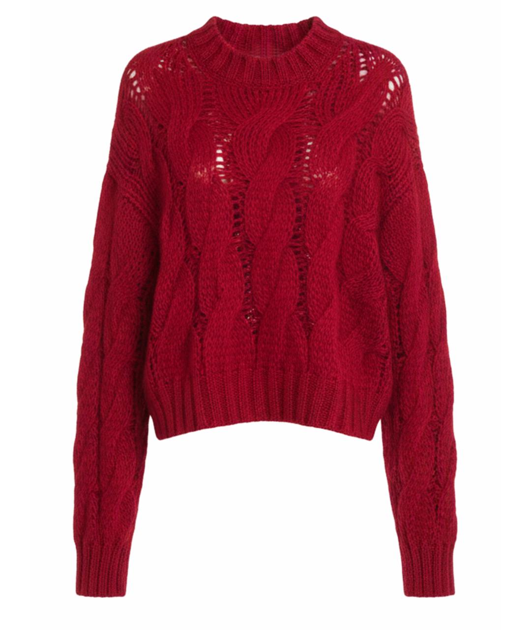 PRADA Красный шерстяной джемпер / свитер, фото 1