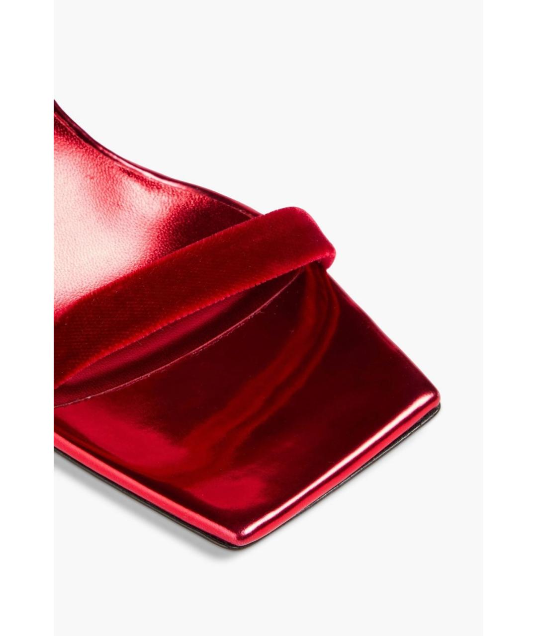 GIUSEPPE ZANOTTI DESIGN Красные текстильные мюли, фото 4