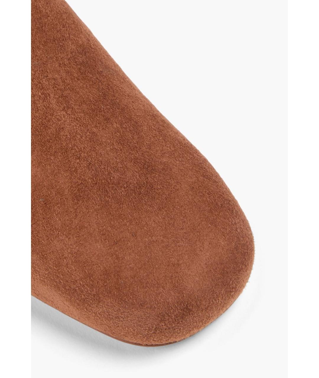 ROGER VIVIER Коричневые замшевые сапоги, фото 4