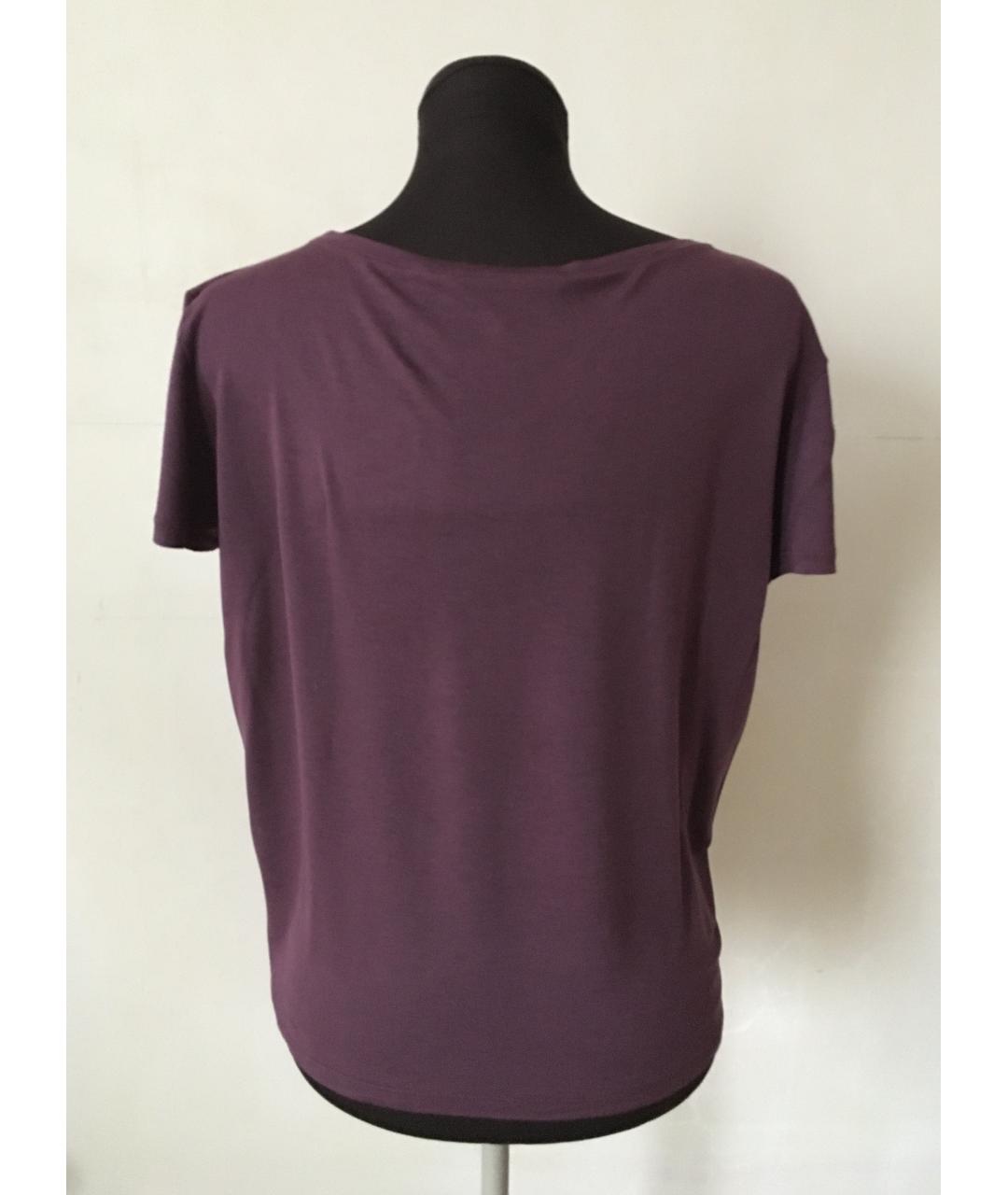 GUCCI Бордовая вискозная футболка, фото 2