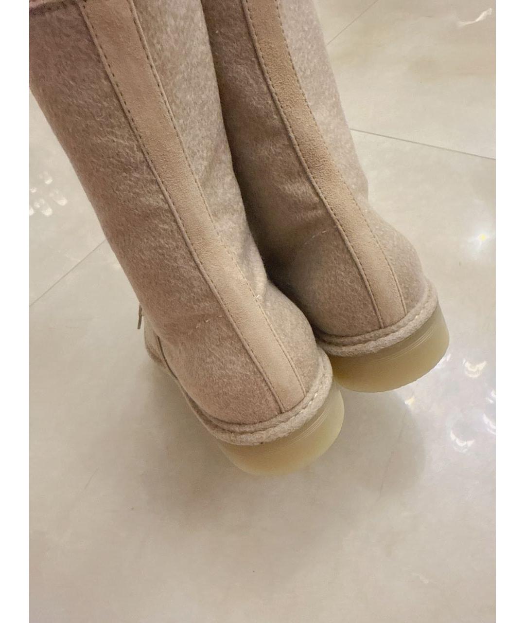 MAX MARA Бежевые ботинки, фото 8