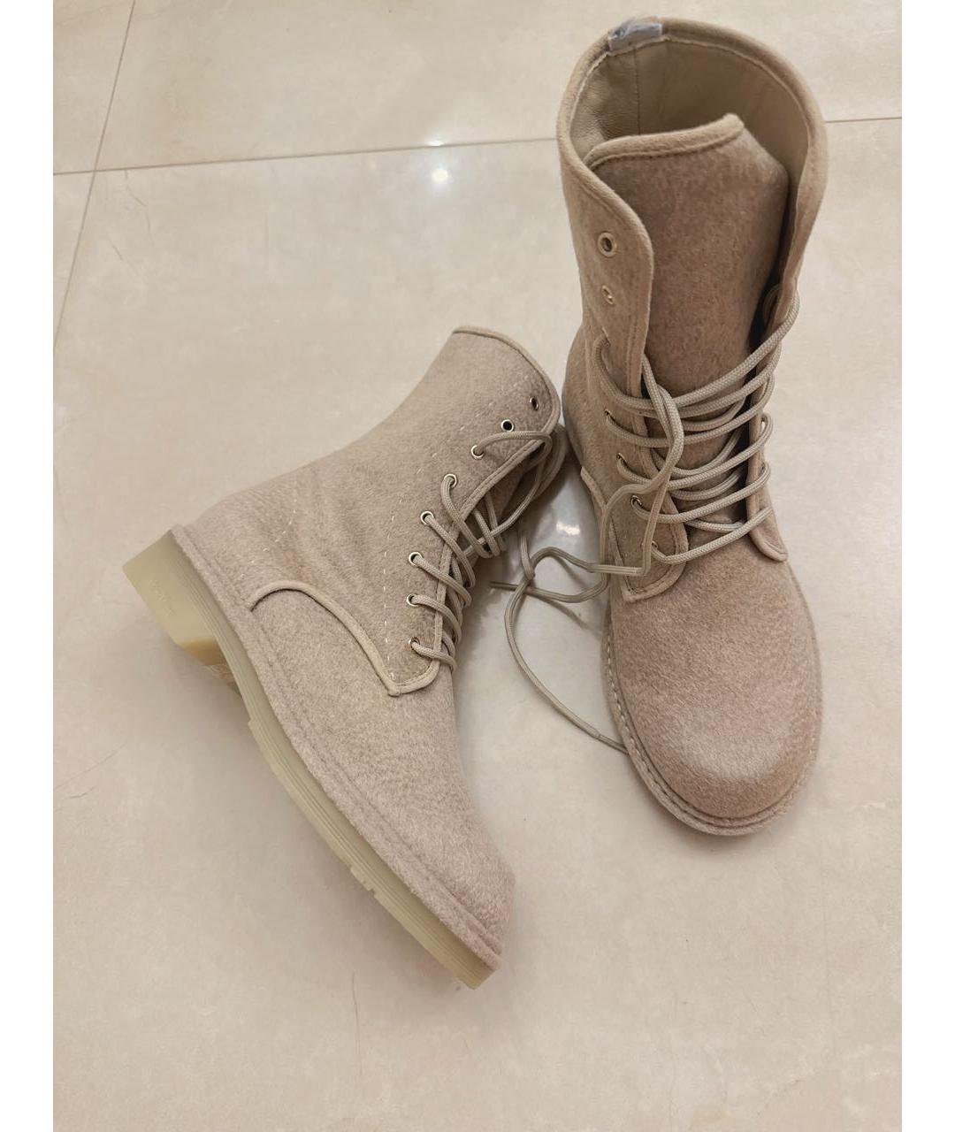 MAX MARA Бежевые ботинки, фото 9