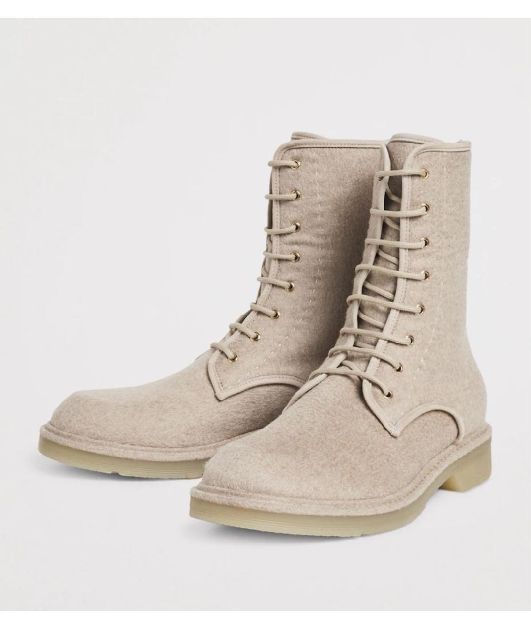 MAX MARA Бежевые ботинки, фото 5